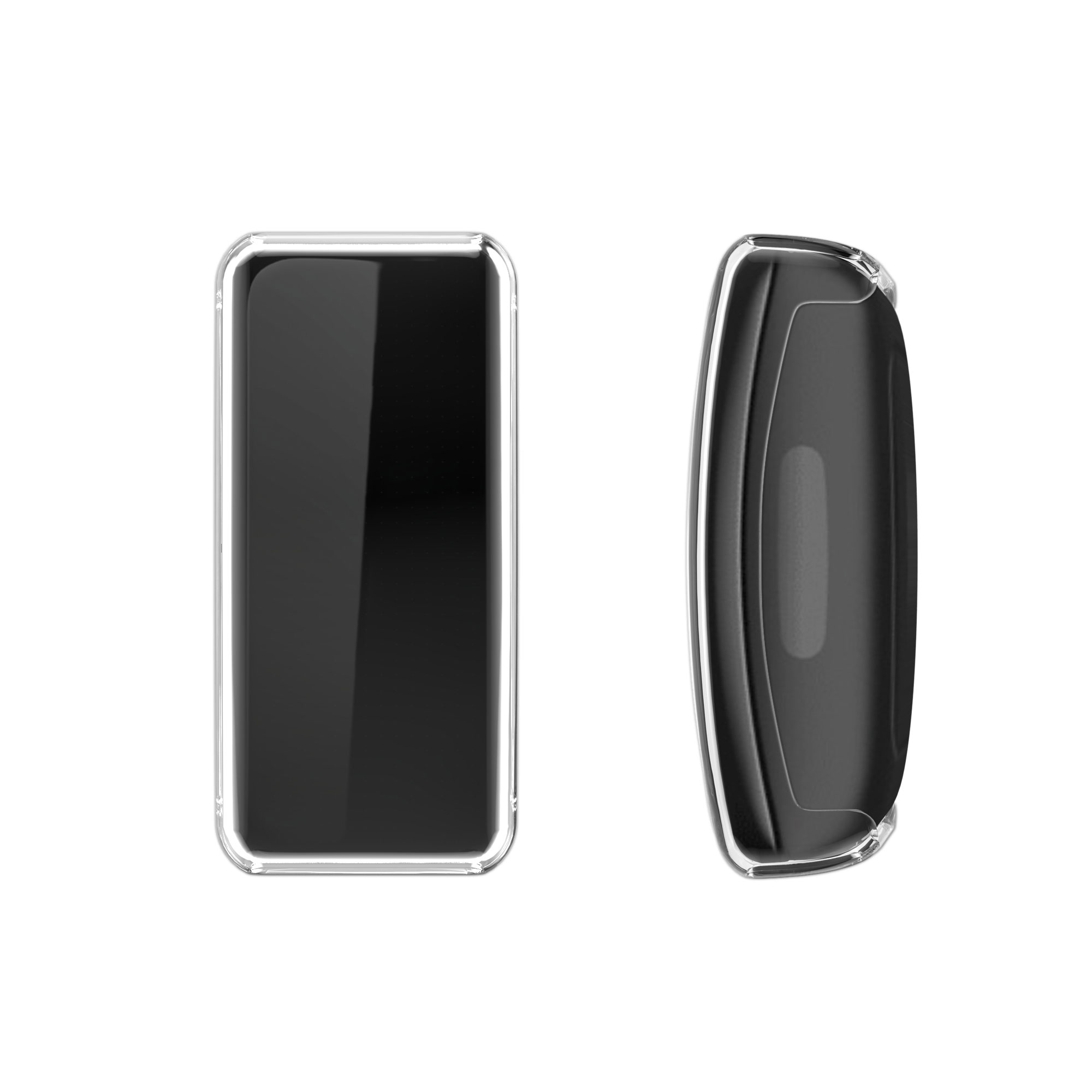 2x obal s ochranným sklem pro Fitbit Inspire 3 / Inspire 2 / Ace 3 kwmobile silikonové - transparentní