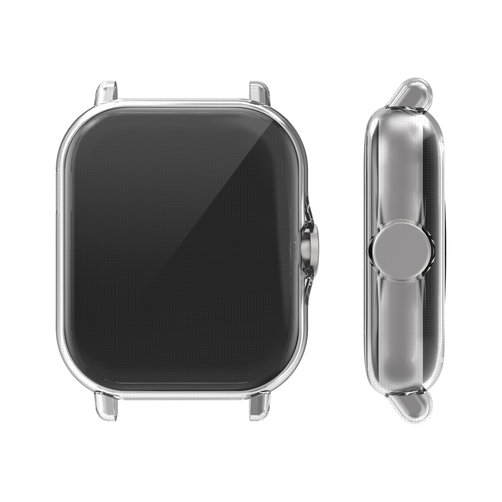 2x obal s ochranným sklem pro Huami Amazfit GTS 2 / Amazfit GTS 2e kwmobile silikonové - transparentní
