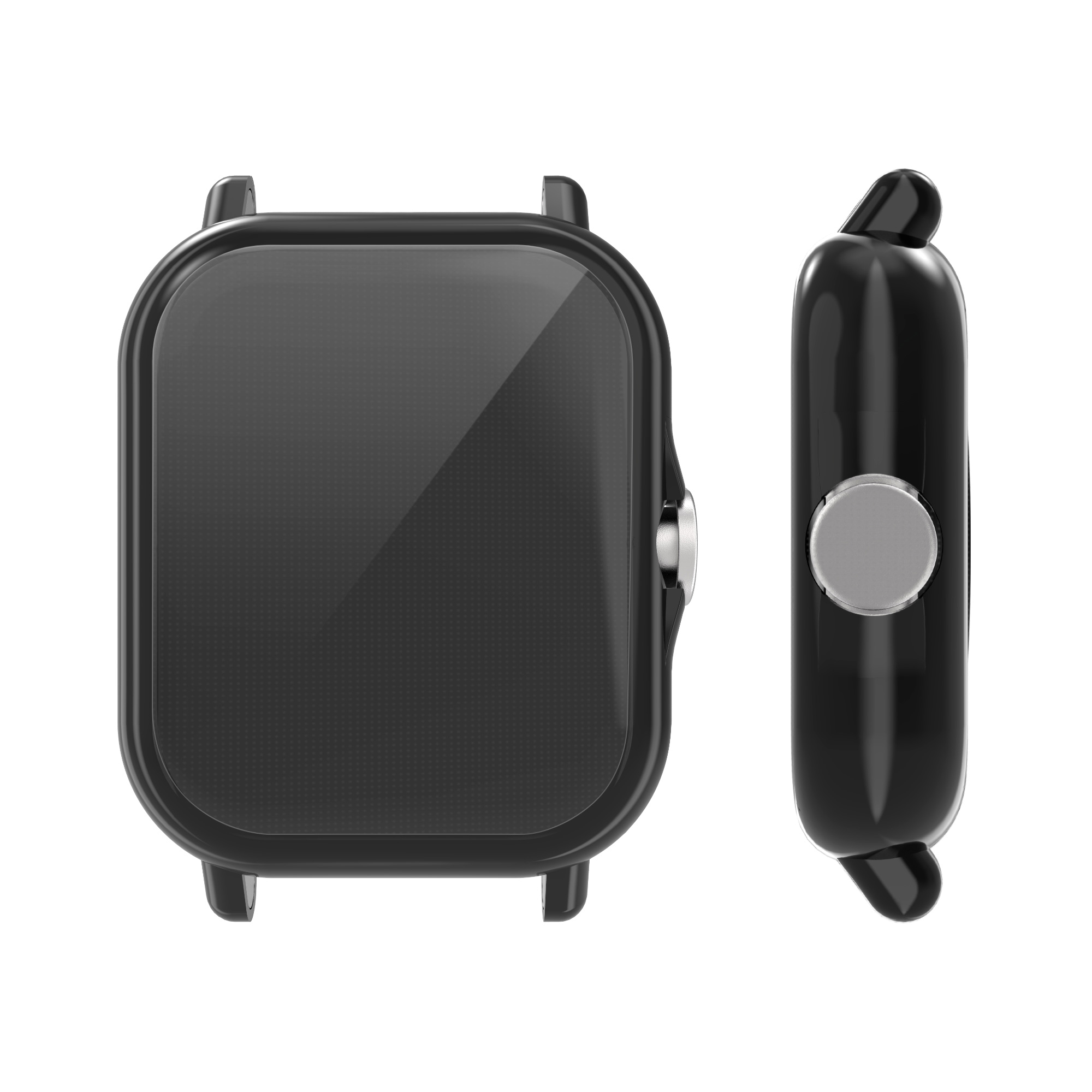 Sada 2 krytů s ochranou displeje pro Huami Amazfit GTS 3 / GTS 2 / GTS 2e kwmobile - černá 