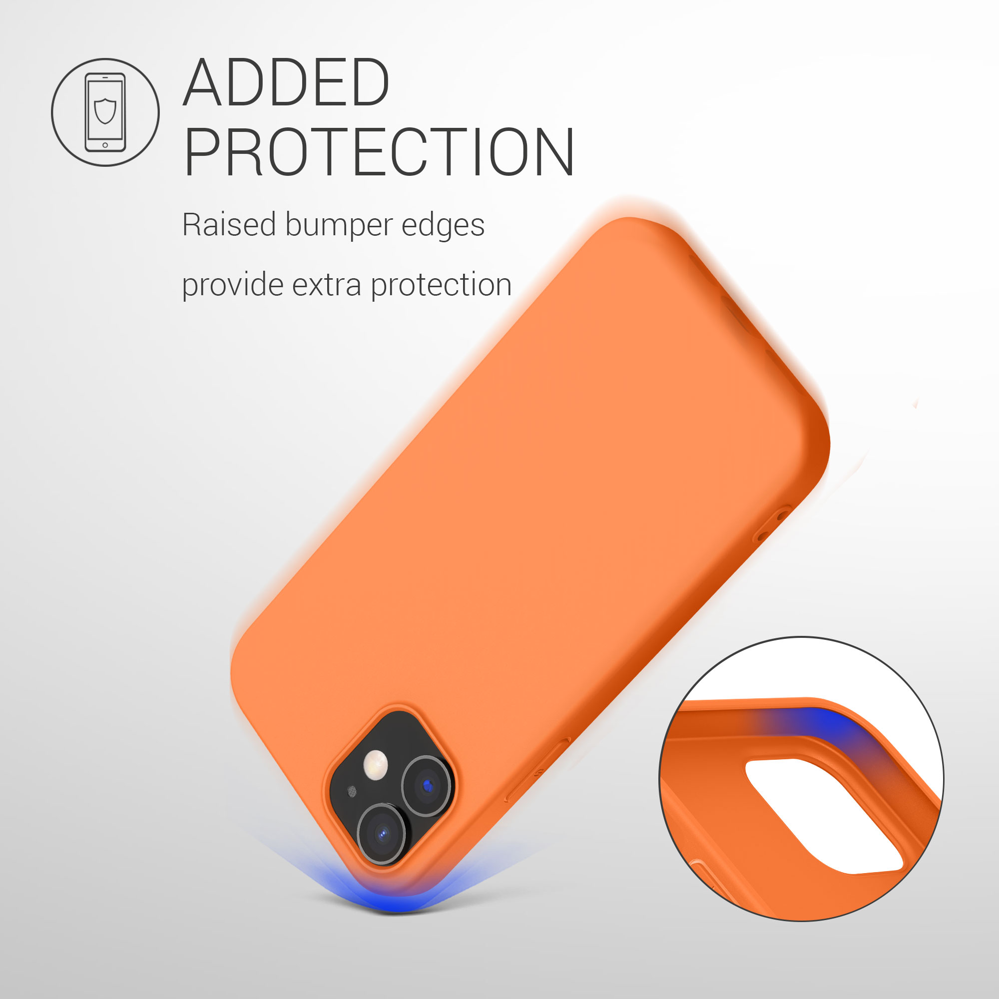 Kryt na mobil kwmobile iPhone 12 / iPhone 12 Pro - ovocně oranžová