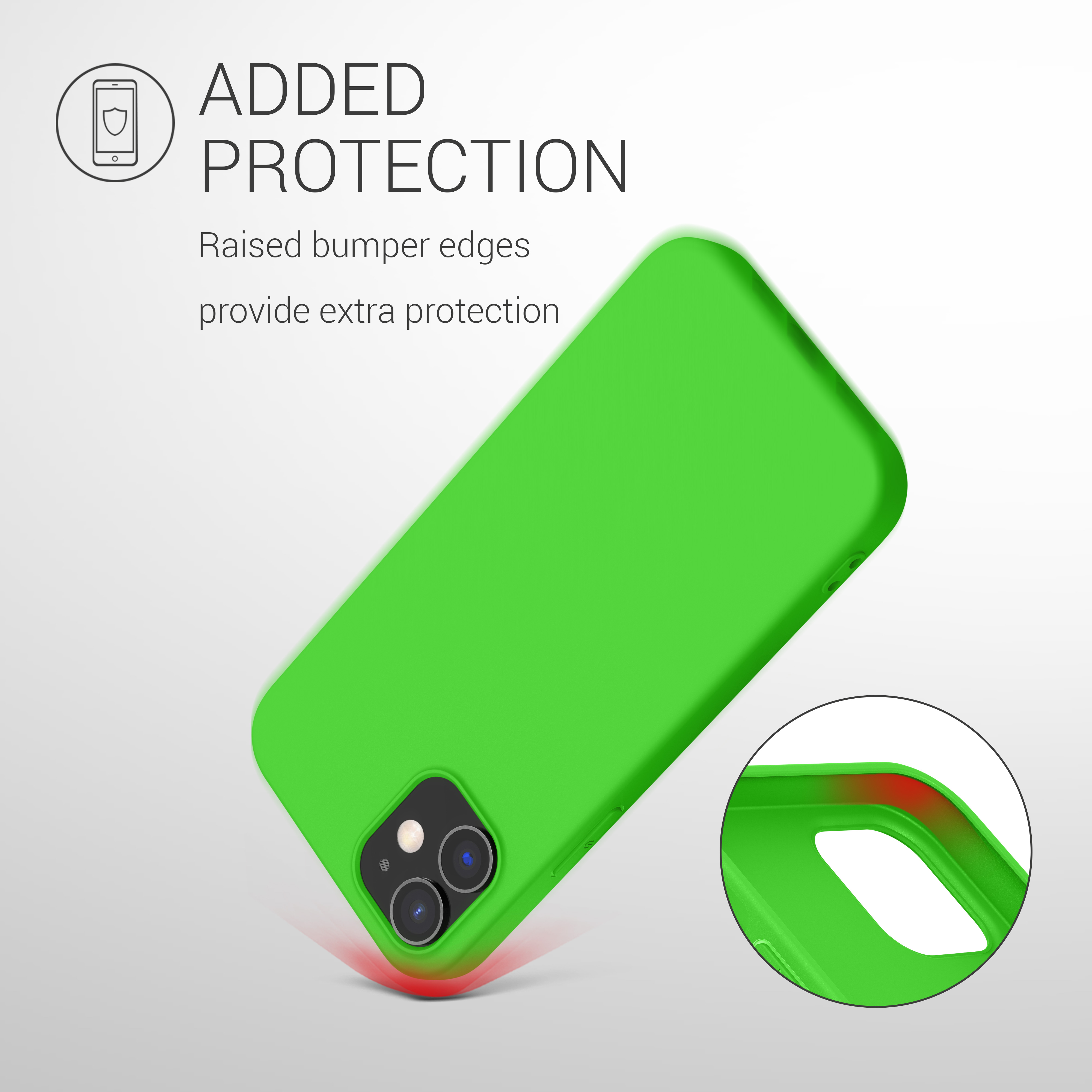 Silikonový kryt kwmobile pro iPhone 12 / iPhone 12 Pro - limetkově zelená