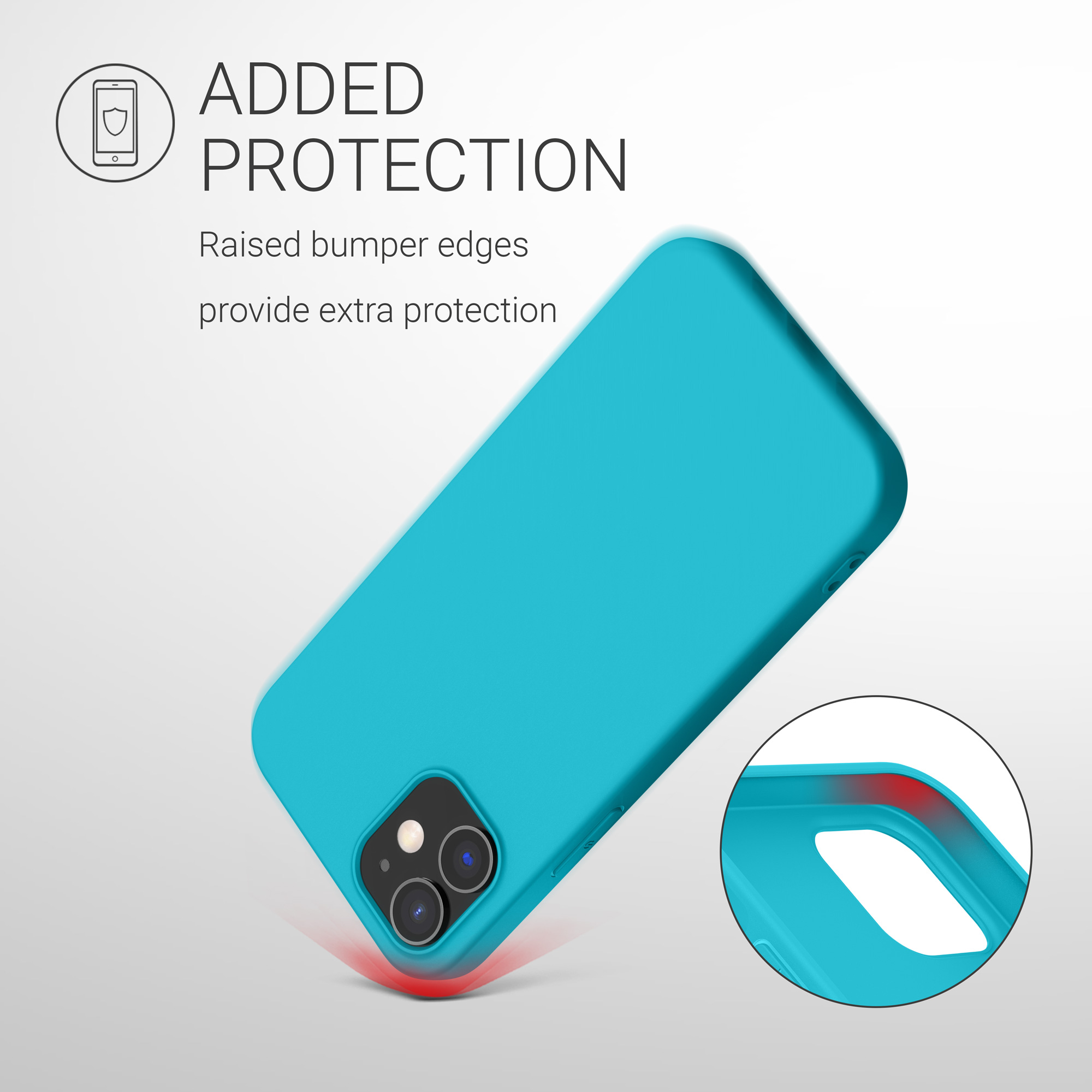 Silikonový kryt kwmobile pro iPhone 12 / iPhone 12 Pro - oceánově modrá