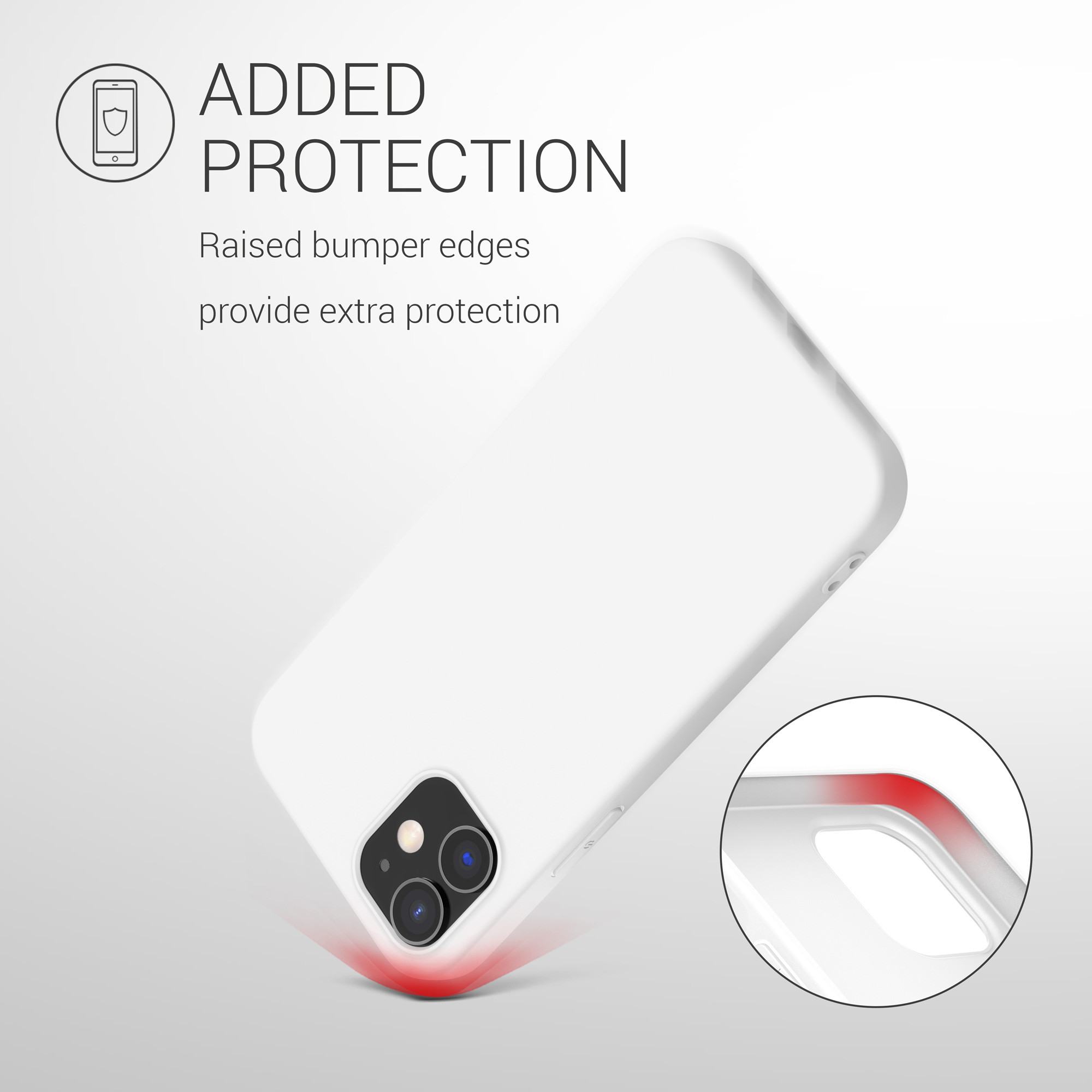 Kryt na mobil kwmobile iPhone 12 / iPhone 12 Pro - matná bílá