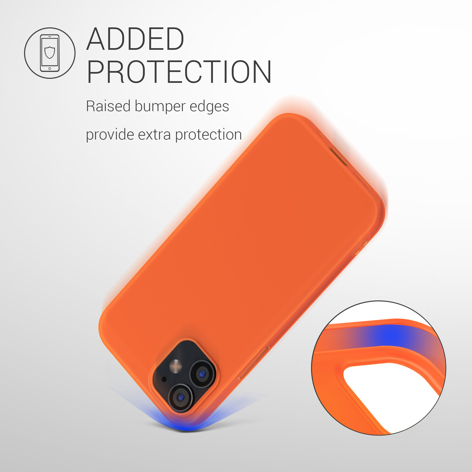 Kryt na mobil kwmobile iPhone 12 / iPhone 12 Pro - neonově oranžová