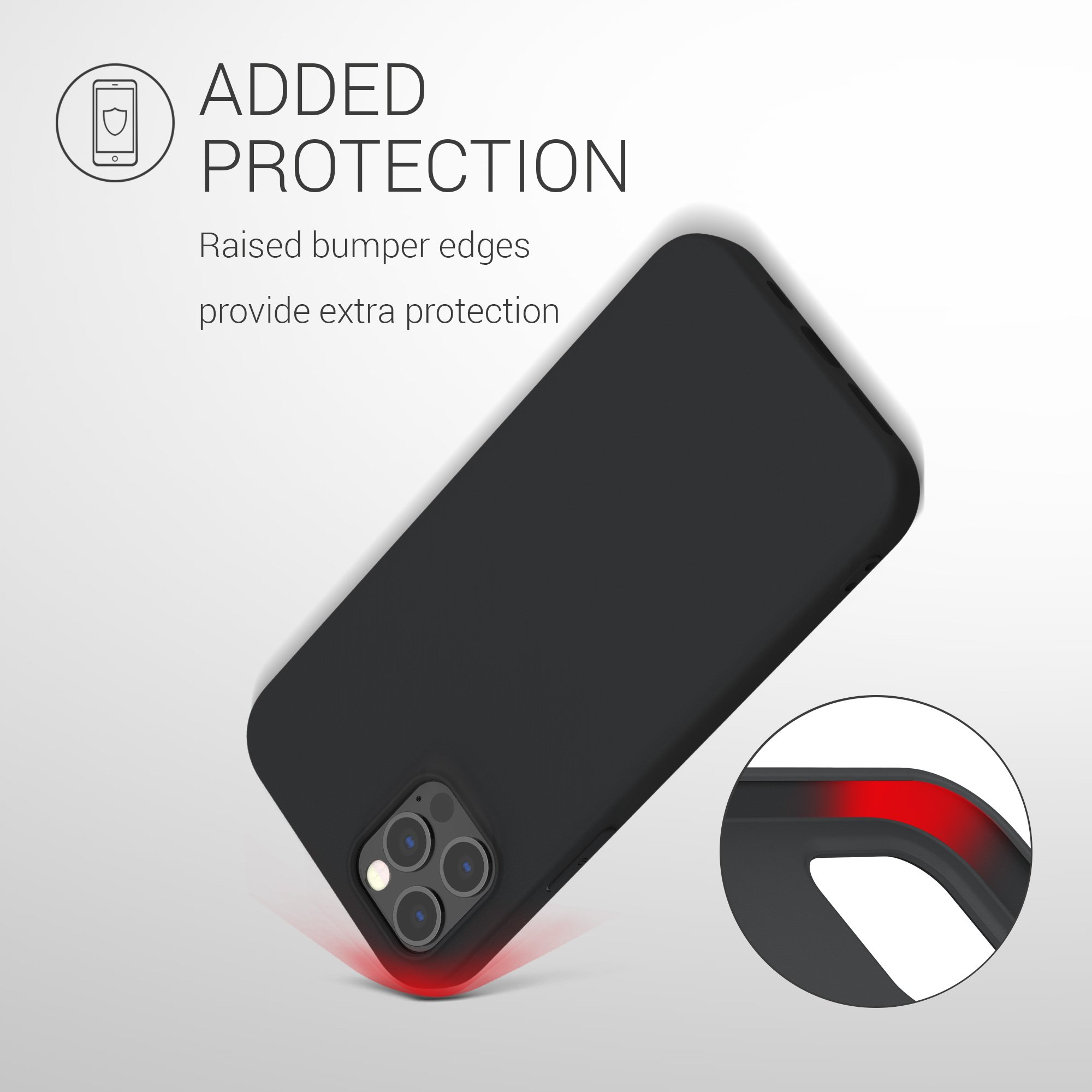 Silikonový kryt kwmobile pro iPhone 12 Pro Max - černá matná