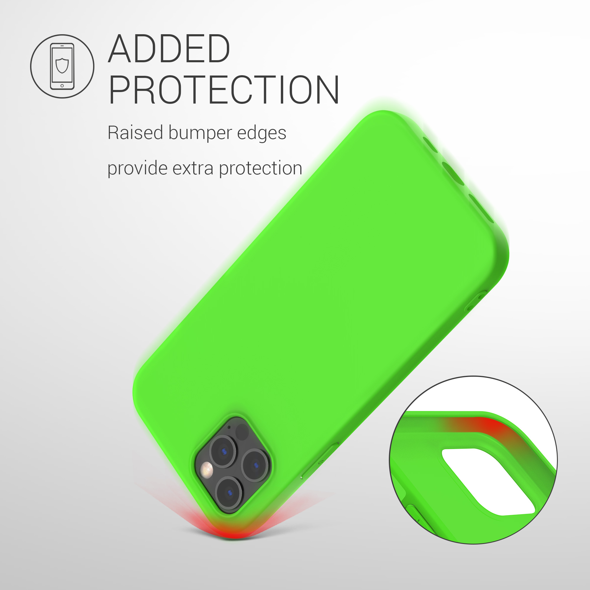 Silikonový kryt kwmobile pro iPhone 12 Pro Max - neonově zelená