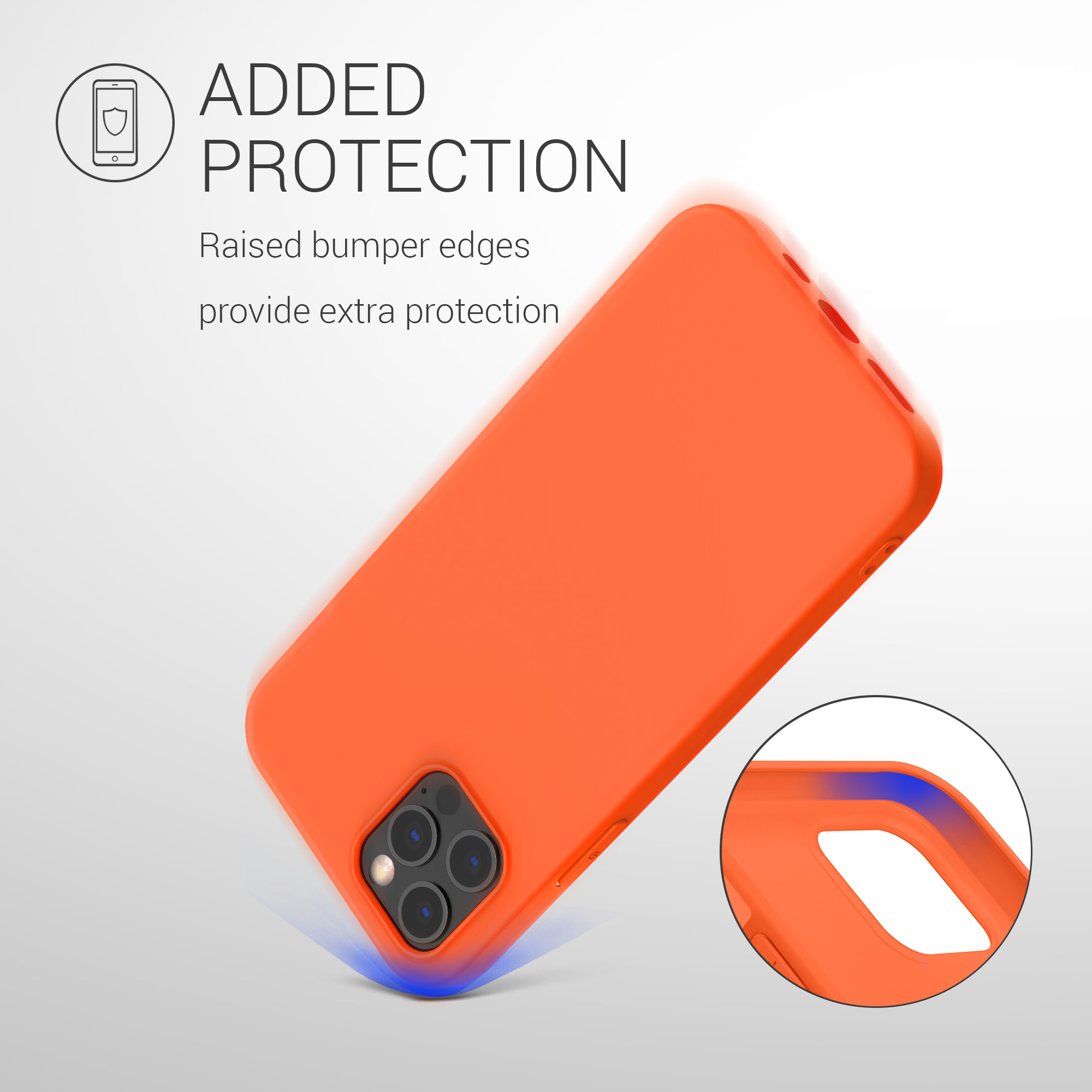 Silikonový kryt kwmobile pro iPhone 12 Pro Max - neonově oranžová