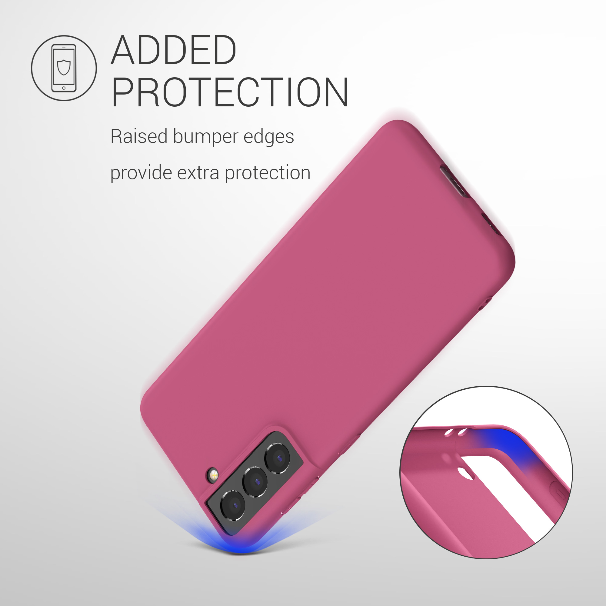 Kryt na mobil Samsung Galaxy S21 kwmobile TPU Fuchsia Matte
