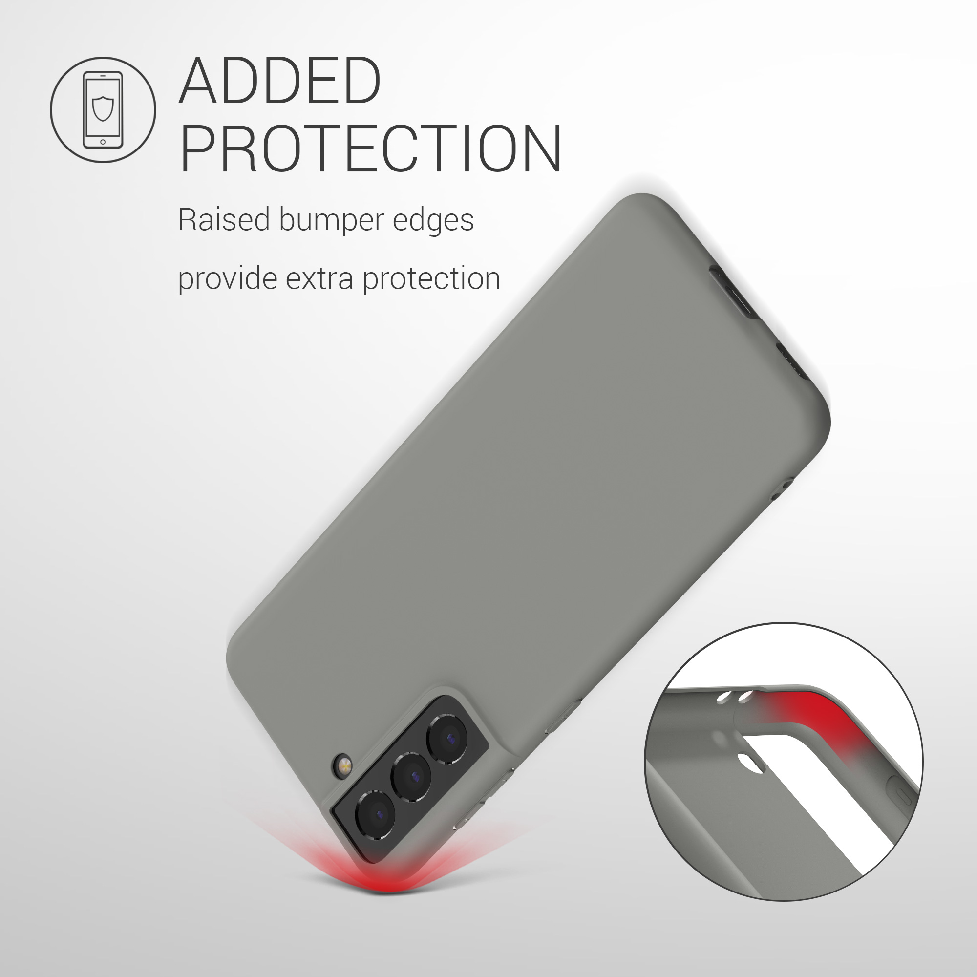 Kryt na mobil Samsung Galaxy S21 kwmobile TPU Stone Dust