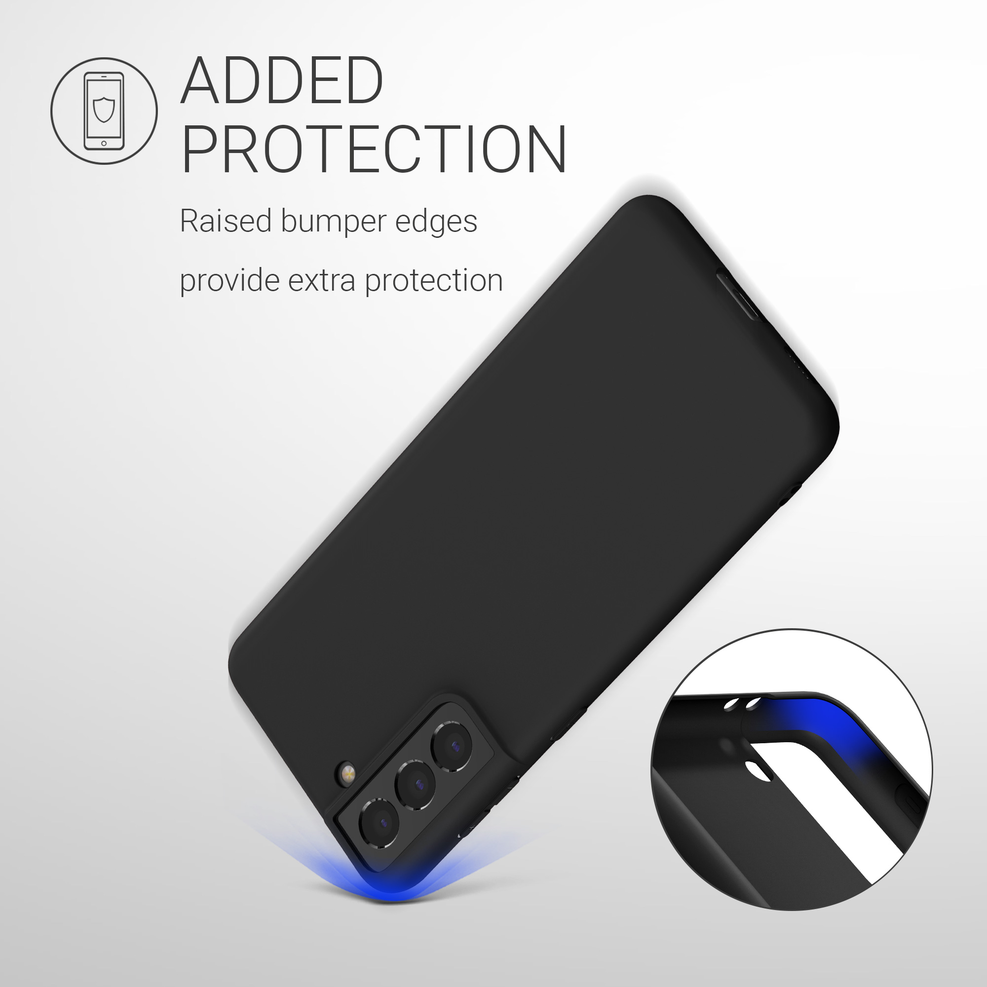 Kryt na mobil Samsung Galaxy S21 kwmobile TPU matně černý