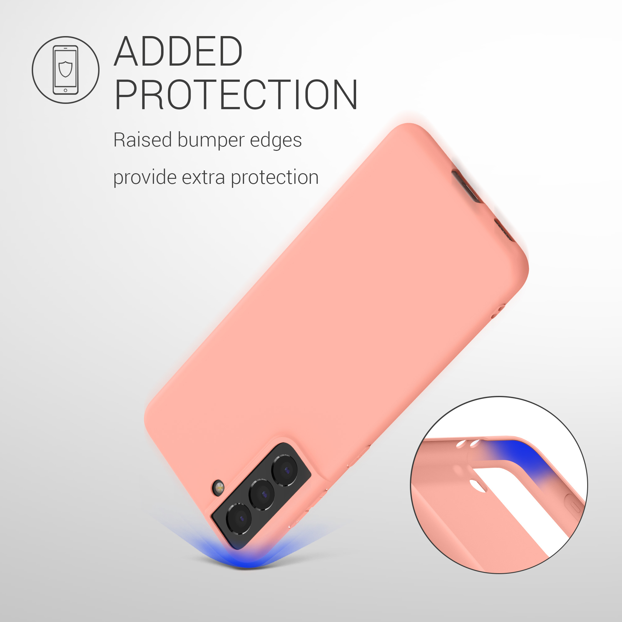 Kryt na mobil Samsung Galaxy S21 kwmobile TPU matně korálový