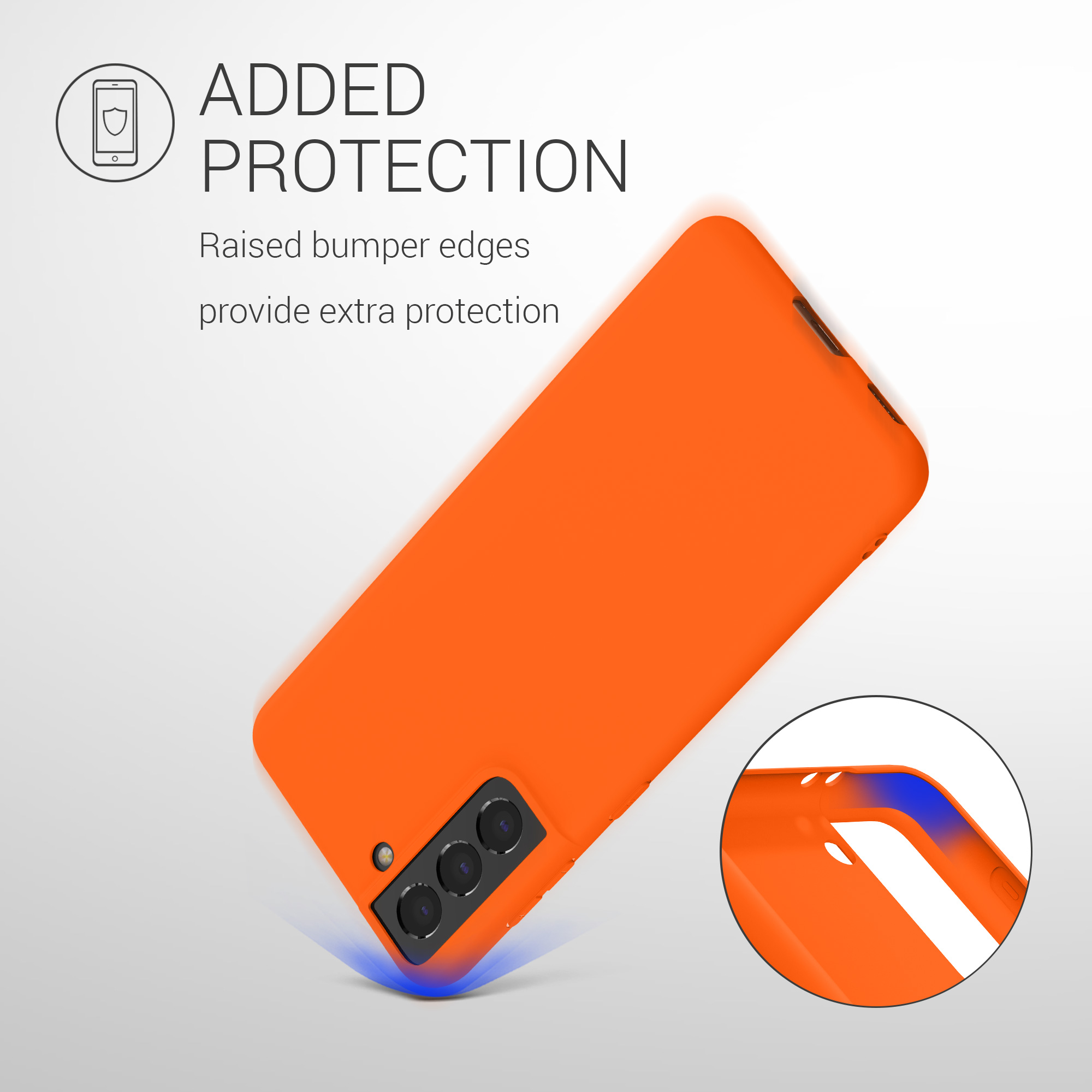 Kryt na mobil Samsung Galaxy S21 kwmobile TPU Neon Orange