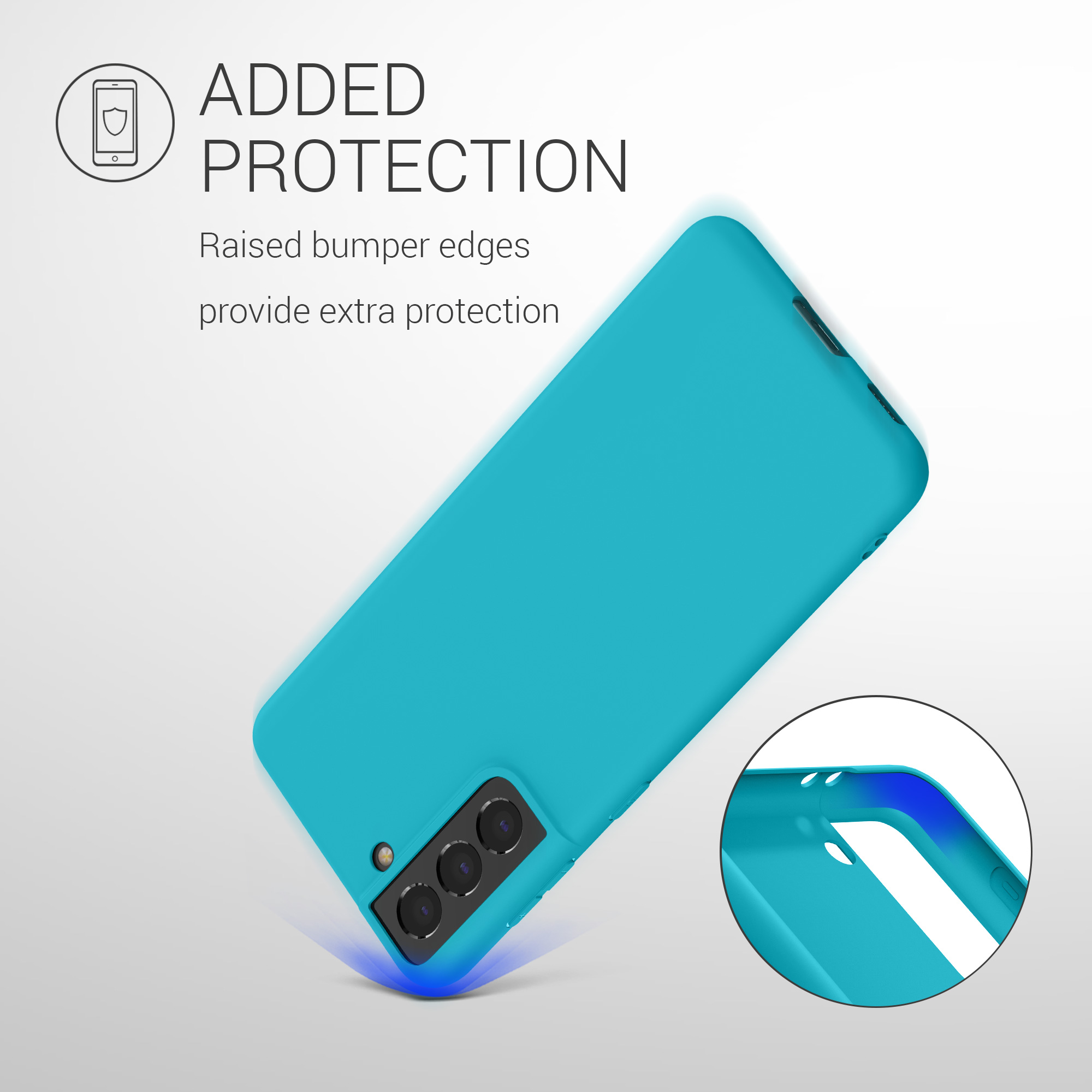 Kryt na mobil Samsung Galaxy S21 kwmobile TPU Cool Glacier