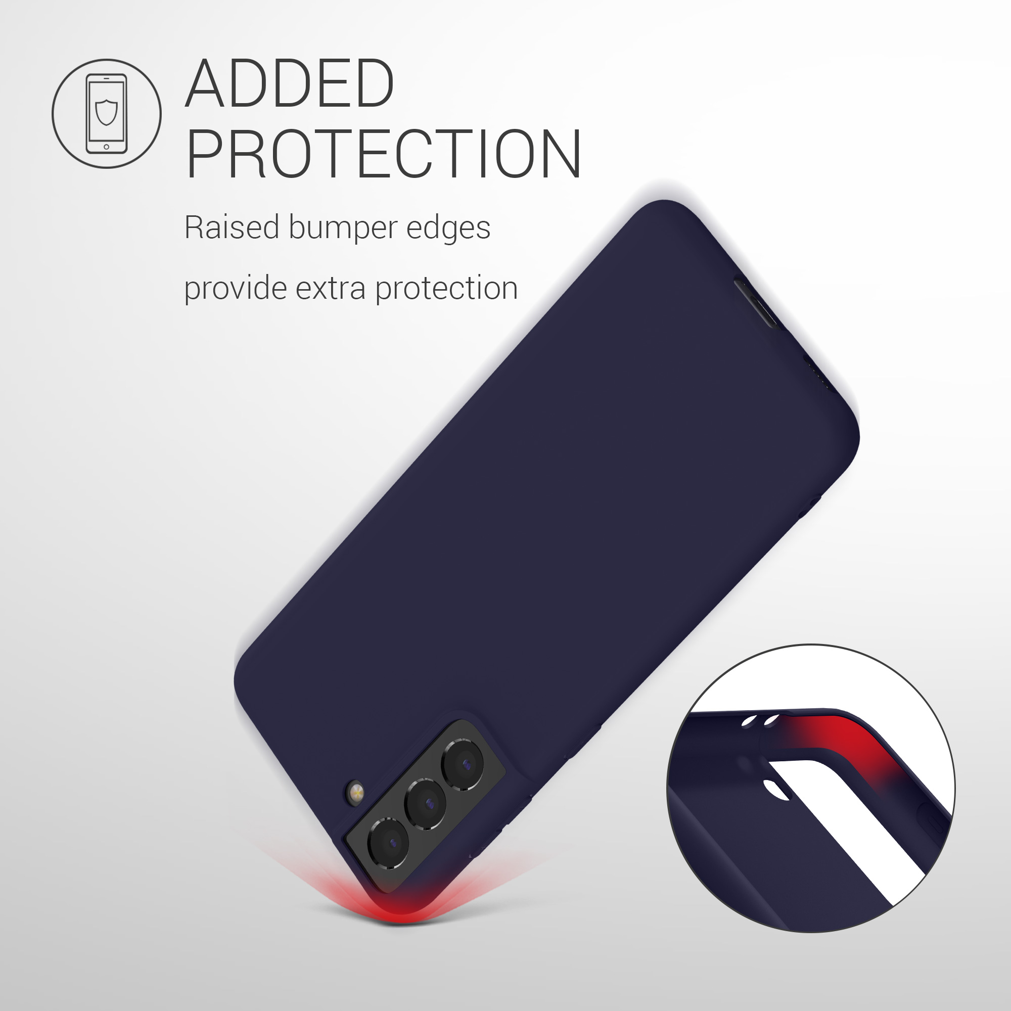 Pouzdro pro Samsung Galaxy S21 kwmobile TPU - hluboký oceán