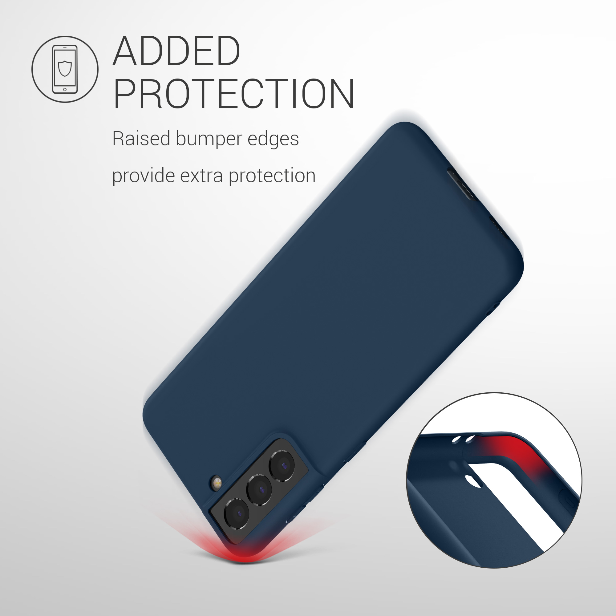 Kryt na mobil Samsung Galaxy S21 kwmobile TPU modrý