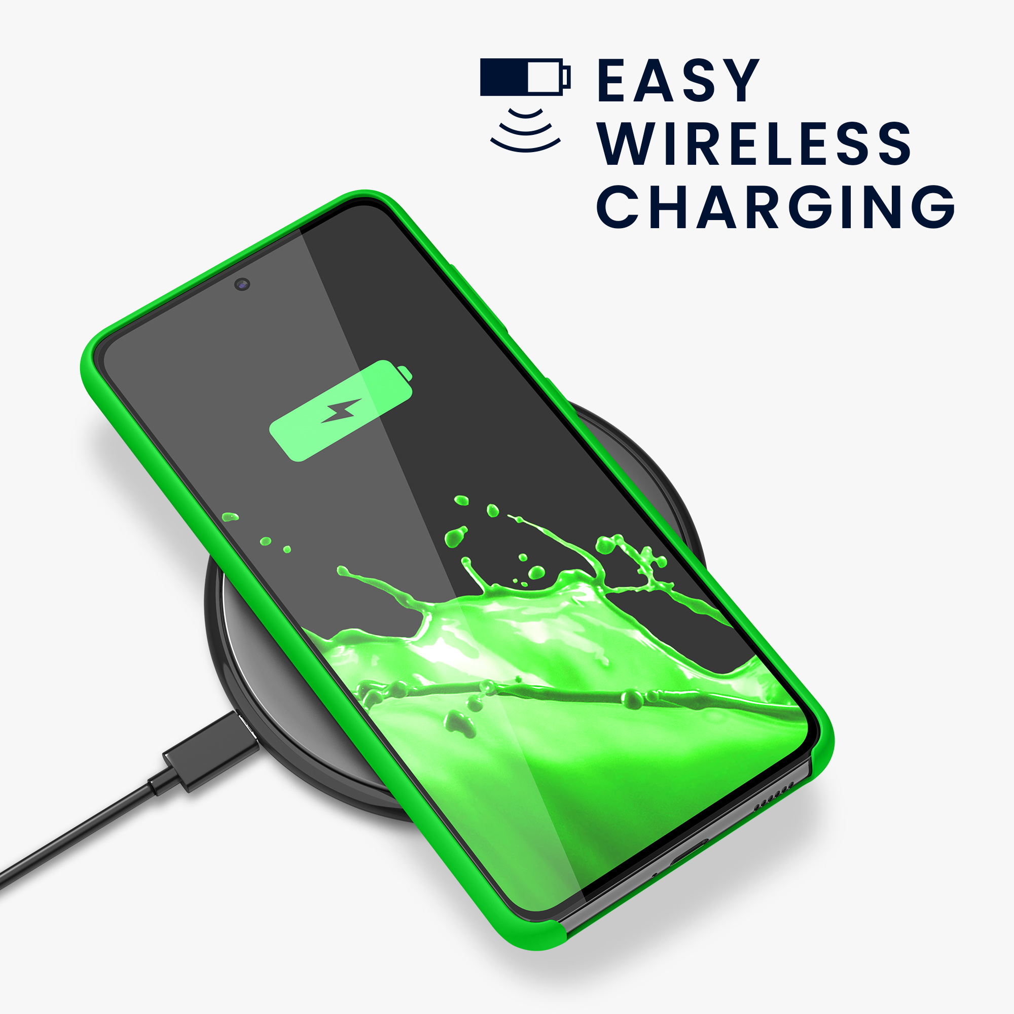 Kryt na mobil Samsung Galaxy S21 kwmobile TPU neonově zelený