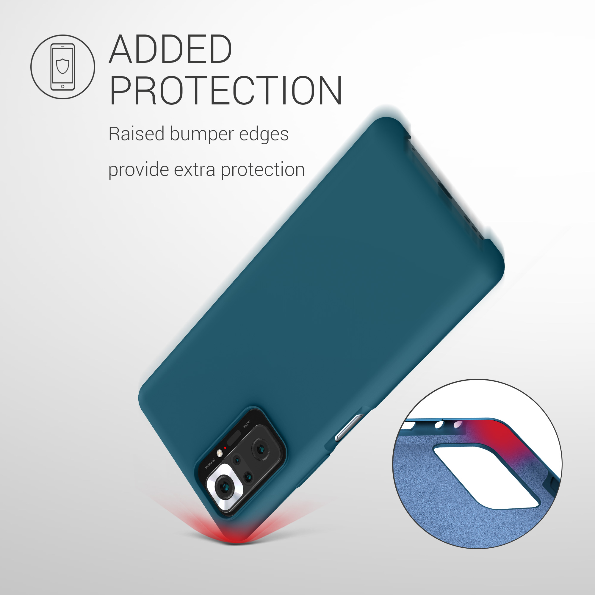 Kryt Xiaomi Redmi Note 10 Pro silikonový TPU modrozelená matná kwmobile