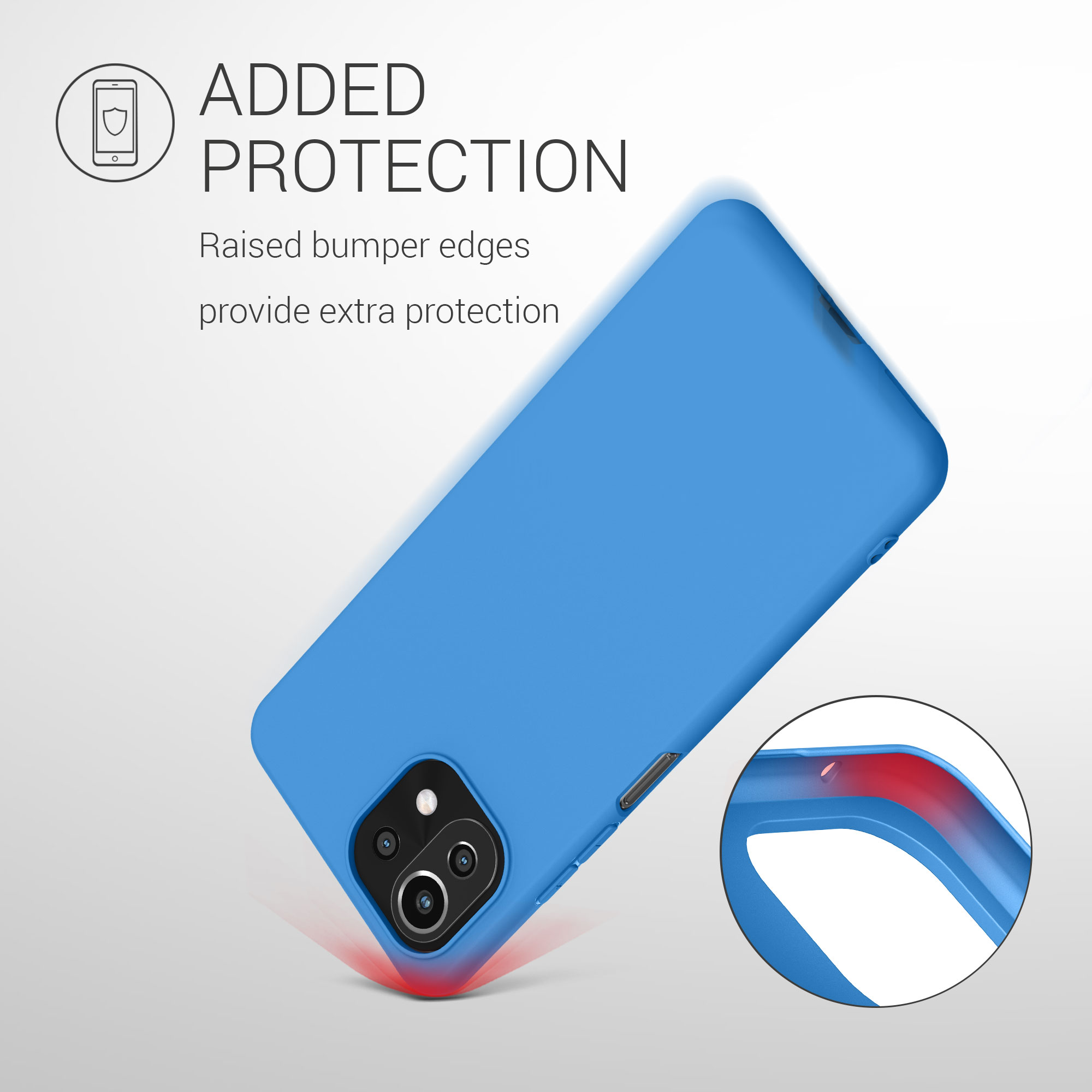 Kryt na mobil Xiaomi 11 Lite NE kwmobile TPU zářivě modrý