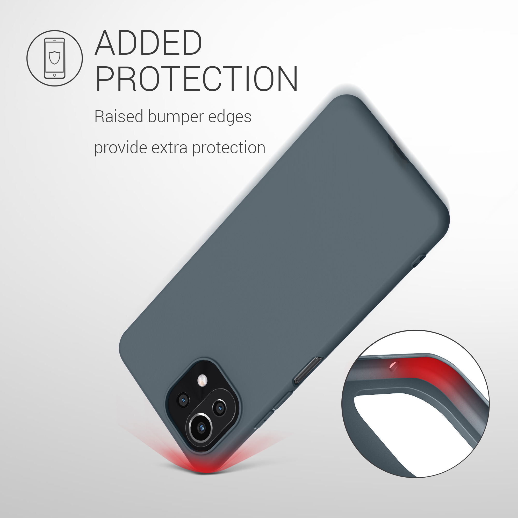 Kryt na mobil Xiaomi 11 Lite NE kwmobile TPU tmavě šedý