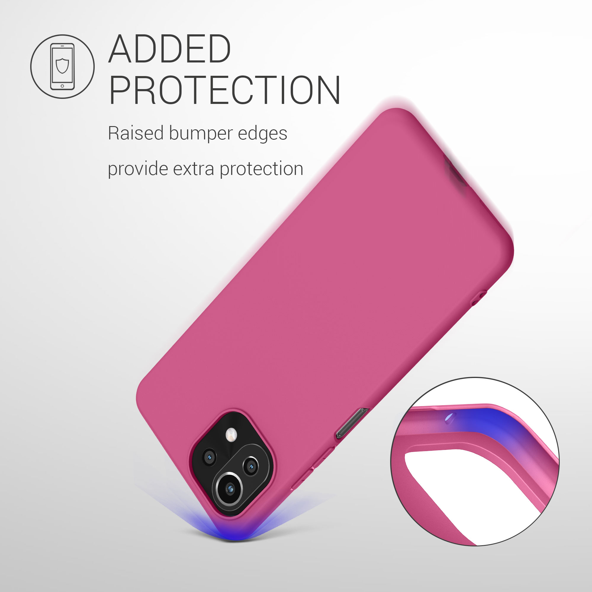 Kryt na mobil Xiaomi 11 Lite NE kwmobile TPU malinově růžový