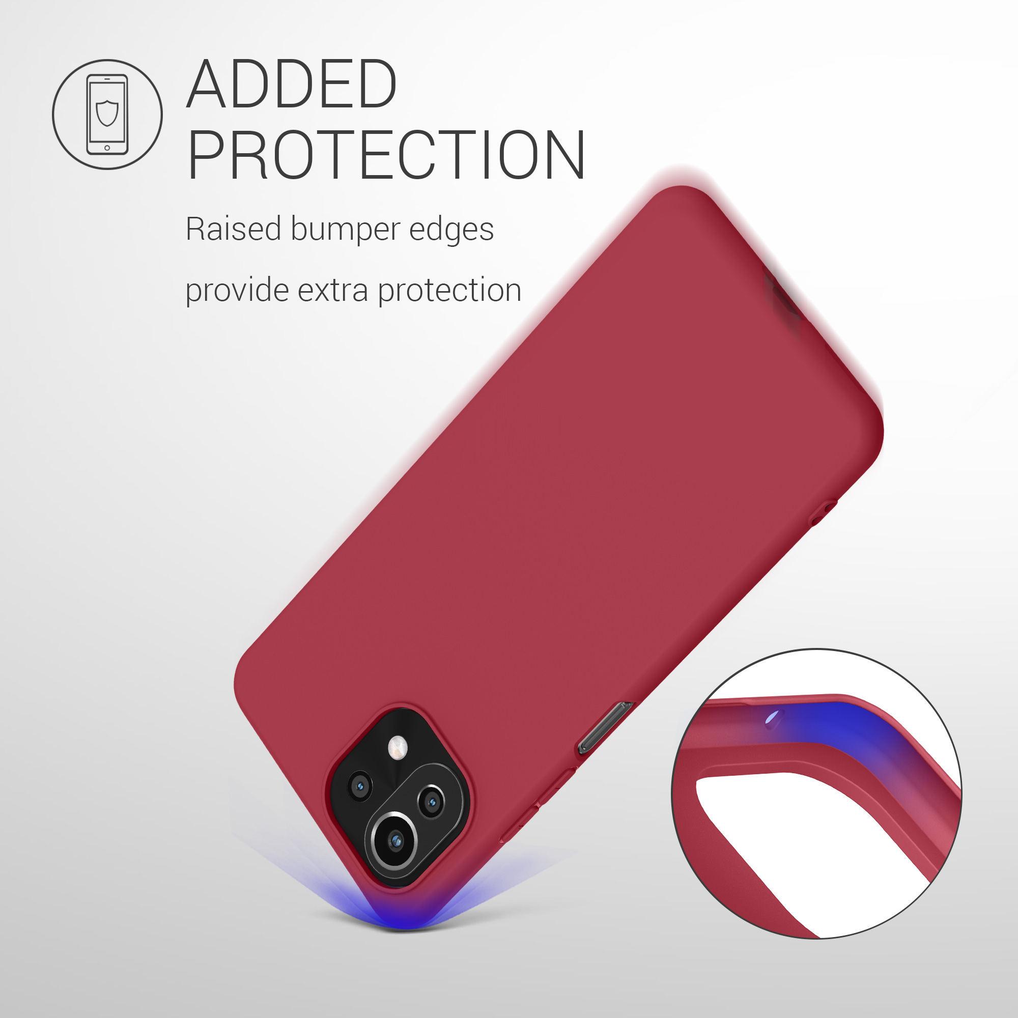 Kryt na mobil Xiaomi 11 Lite NE kwmobile TPU třešňová červený