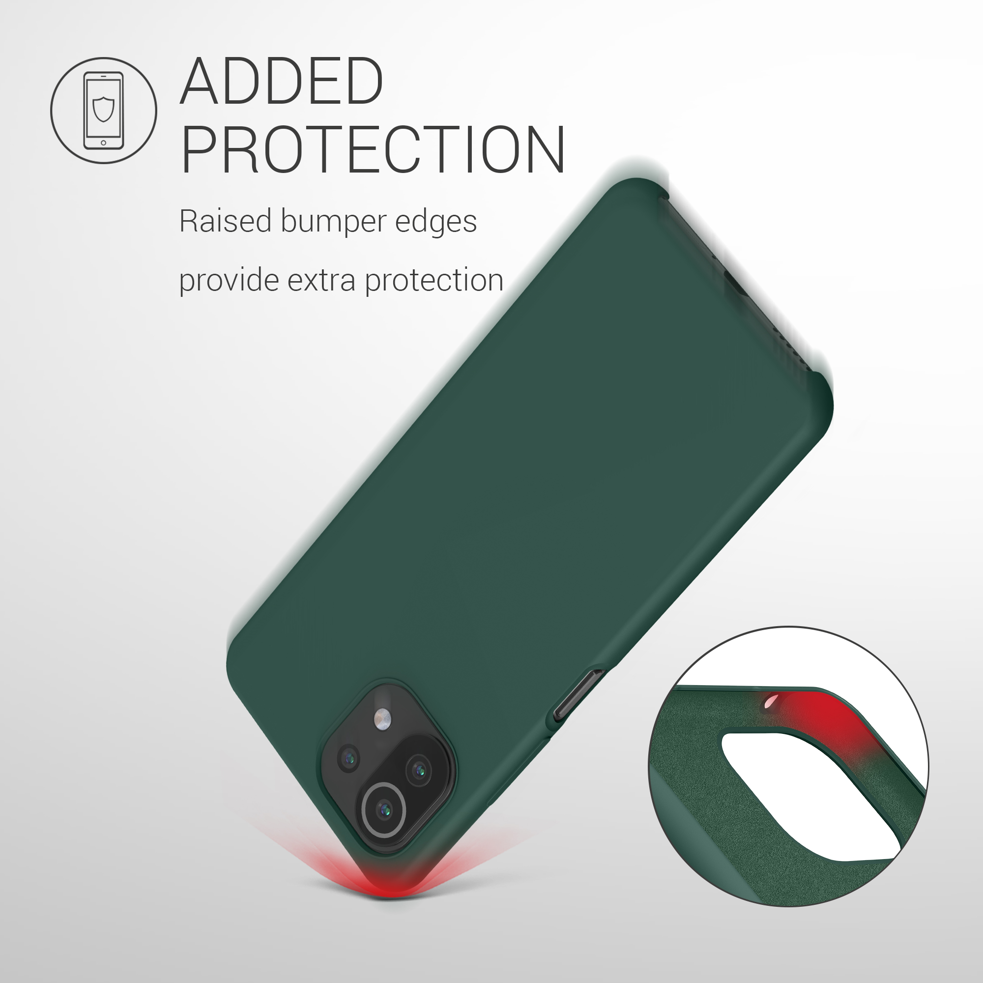 Kryt na mobil Xiaomi 11 Lite NE kwmobile TPU mechová zelený