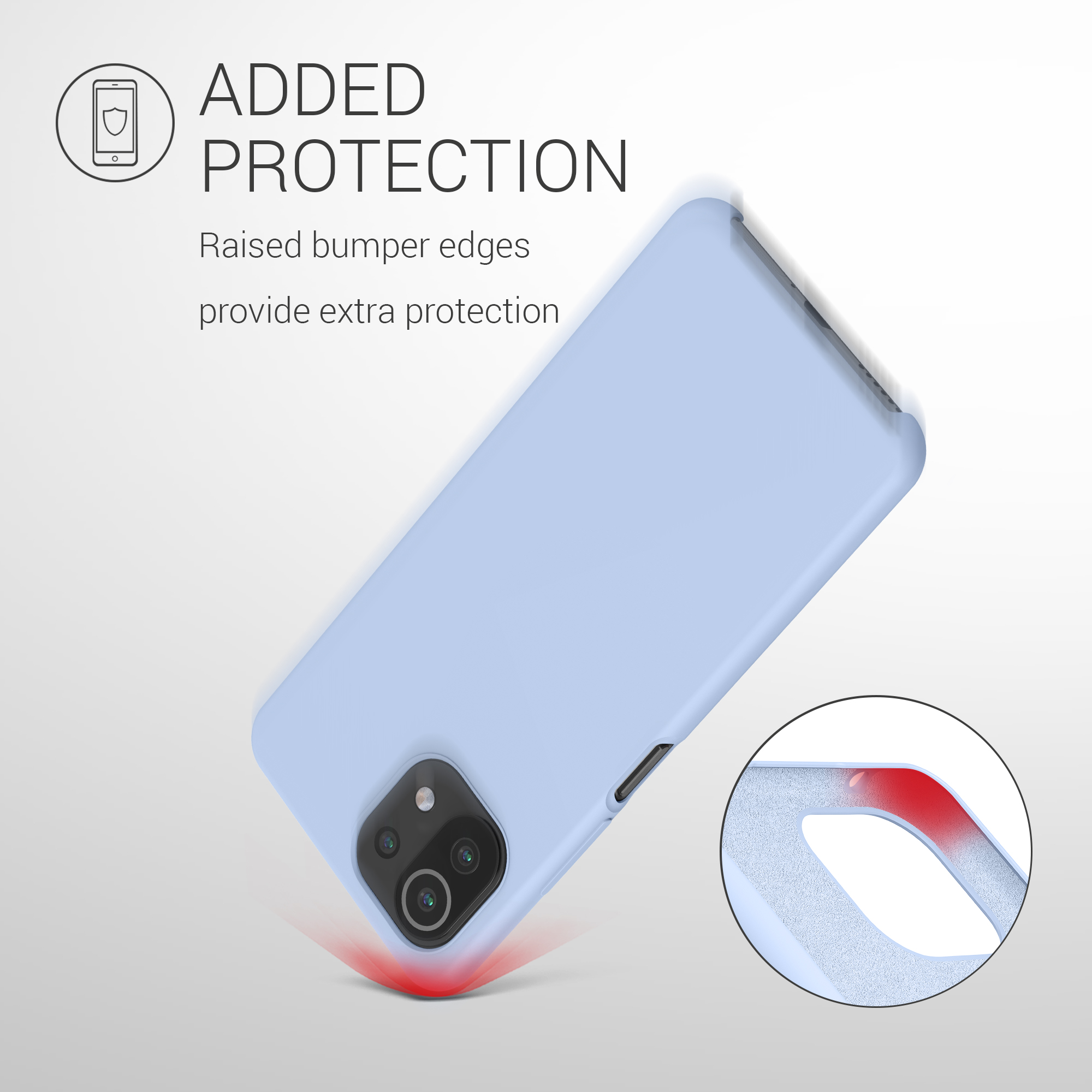 Kryt na mobil Xiaomi 11 Lite NE kwmobile TPU světle matně modrý