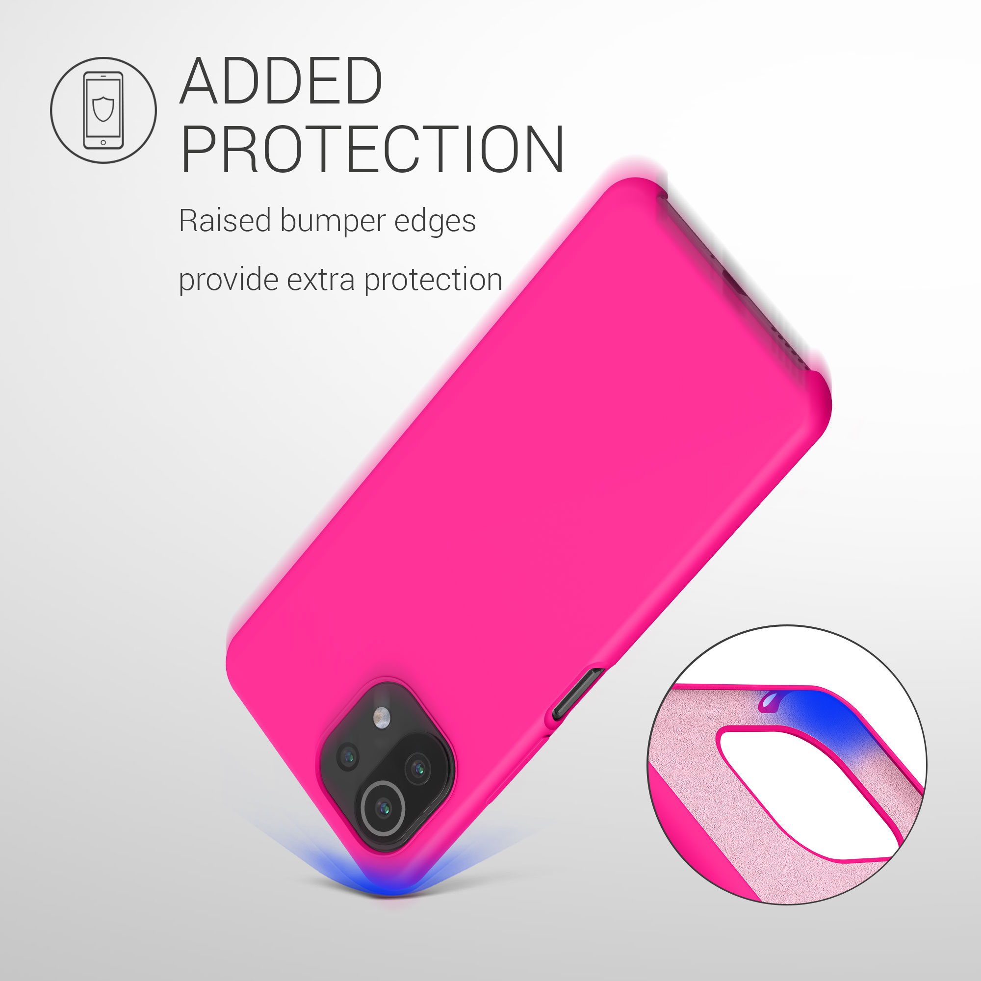 Kryt na mobil Xiaomi 11 Lite NE kwmobile TPU neonově růžový