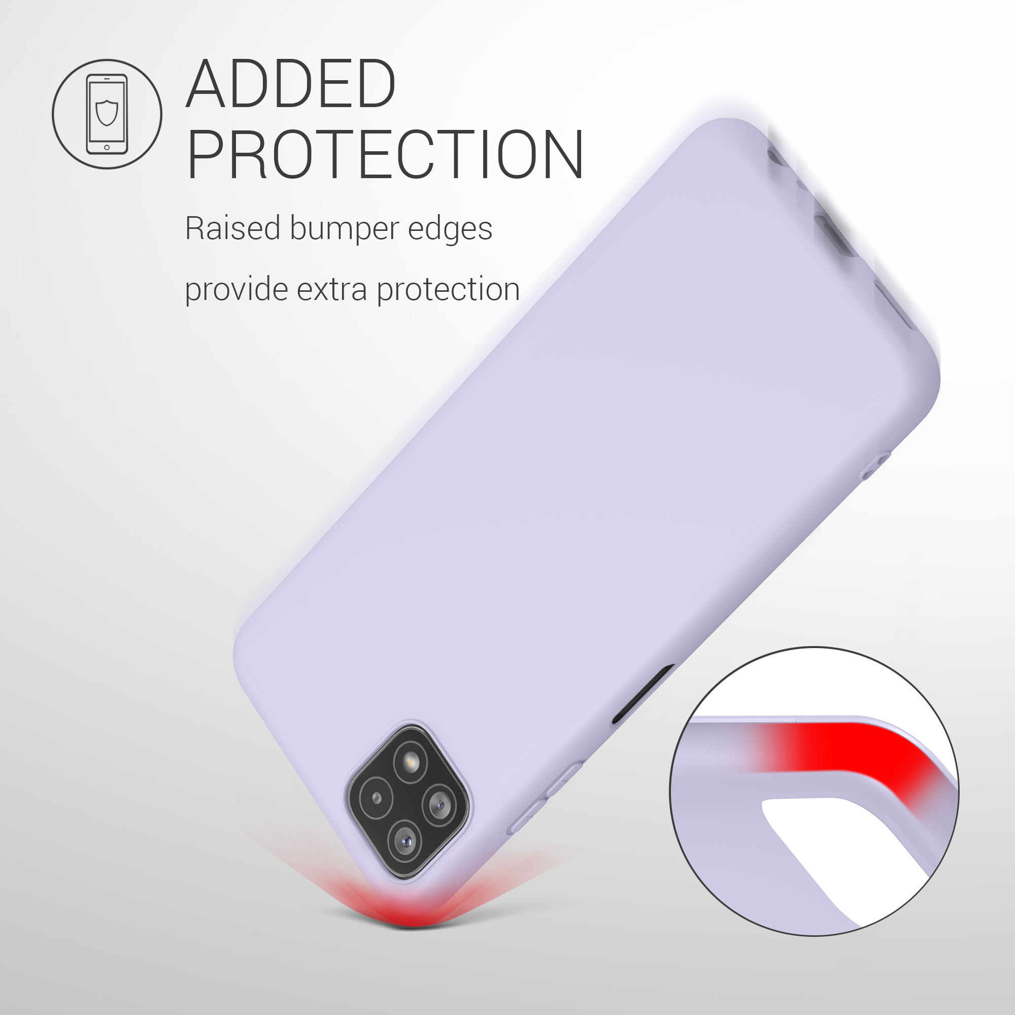 Kryt na mobil Samsung Galaxy A22 5G kwmobile TPU Levandulová