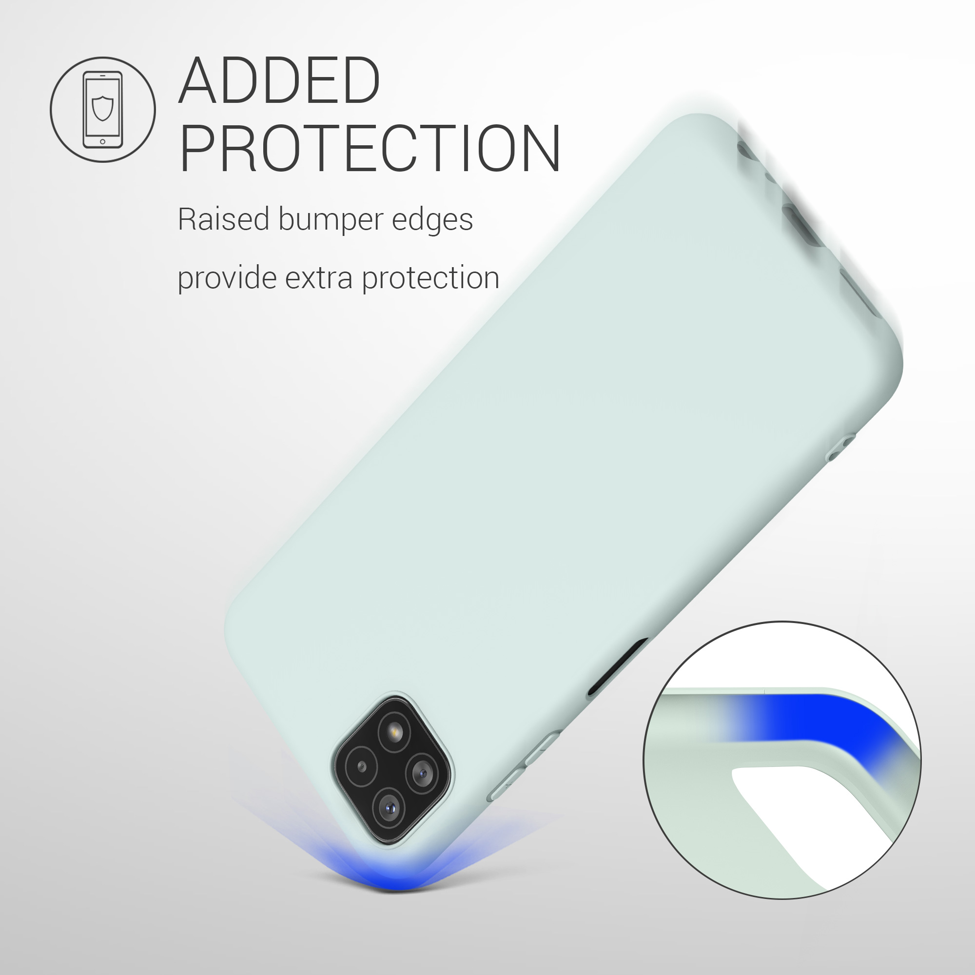 Kryt na mobil Samsung Galaxy A22 5G kwmobile TPU Chladná mátová