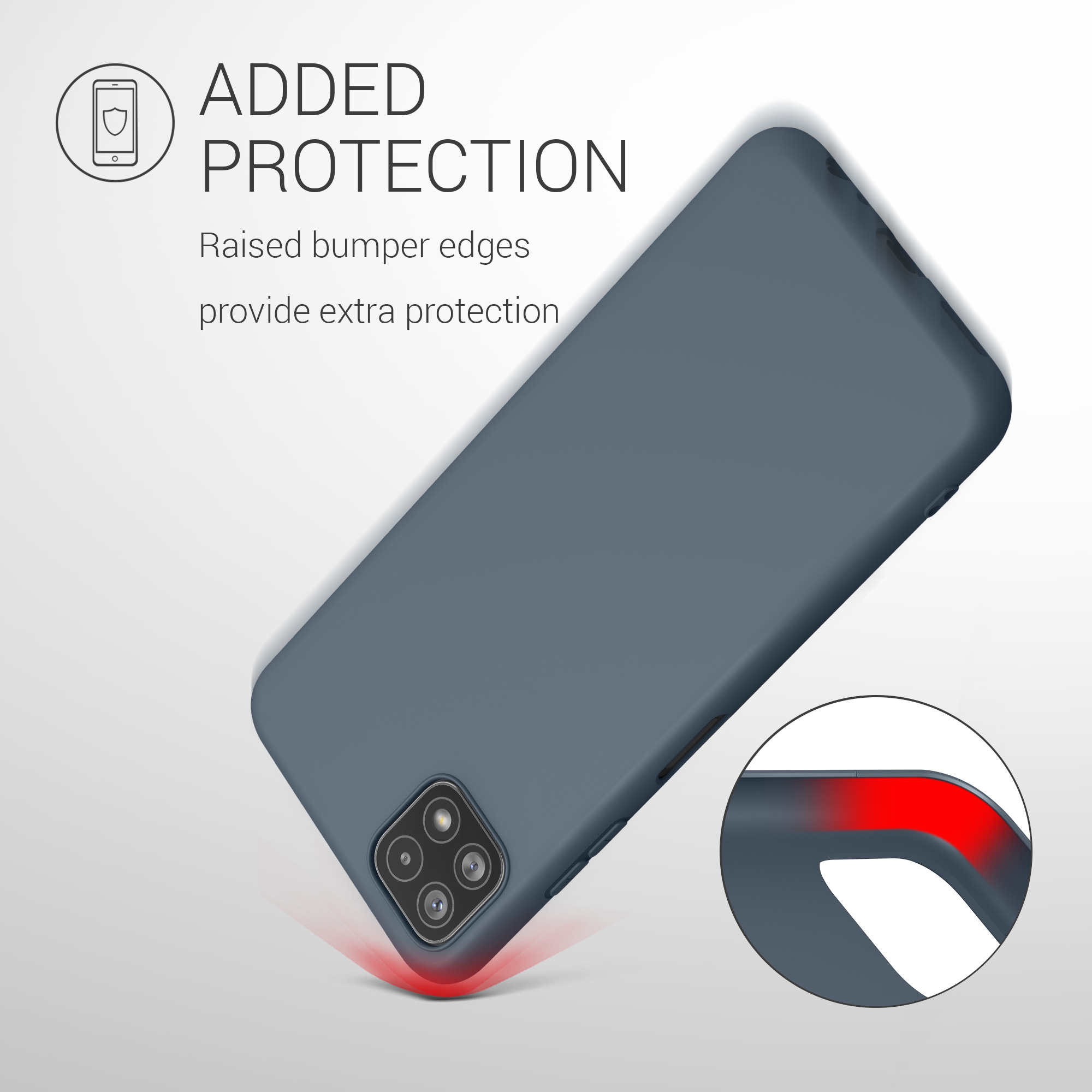 Kryt na mobil Samsung Galaxy A22 5G kwmobile TPU Tmavě břidlicová