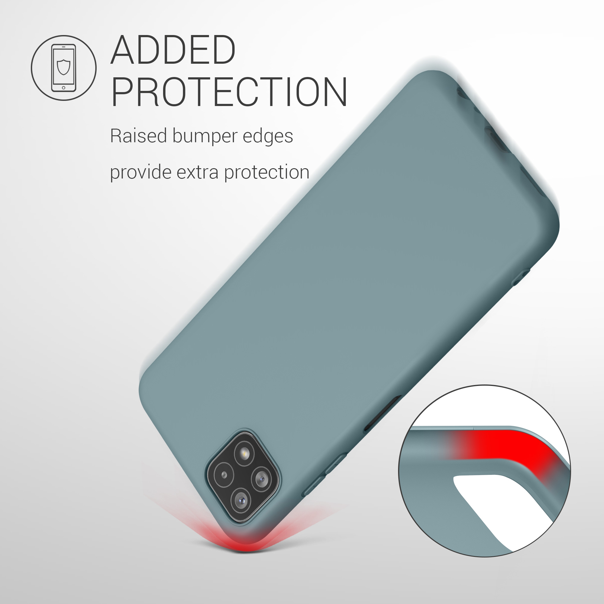 Kryt na mobil Samsung Galaxy A22 5G kwmobile TPU Arktická noc