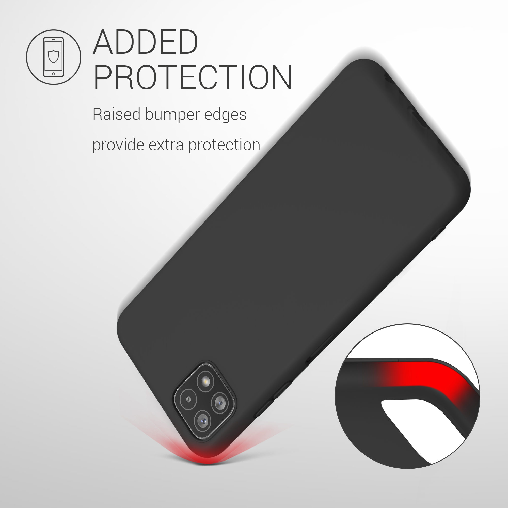 Pouzdro pro Samsung Galaxy A22 5G kwmobile TPU - matná černá