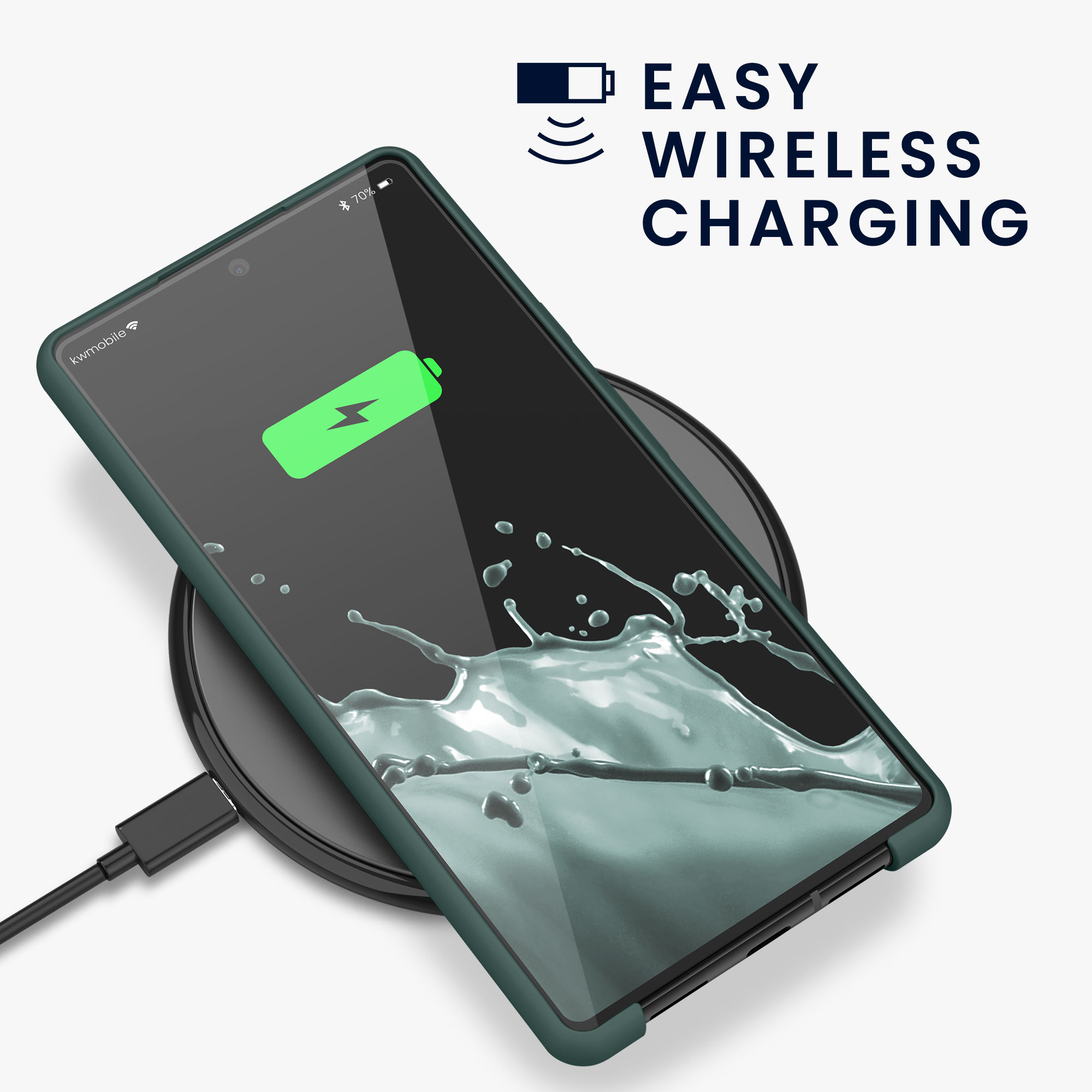 Zadní kryt kwmobile pro Google Pixel 6 - wireless charging modrá zelená