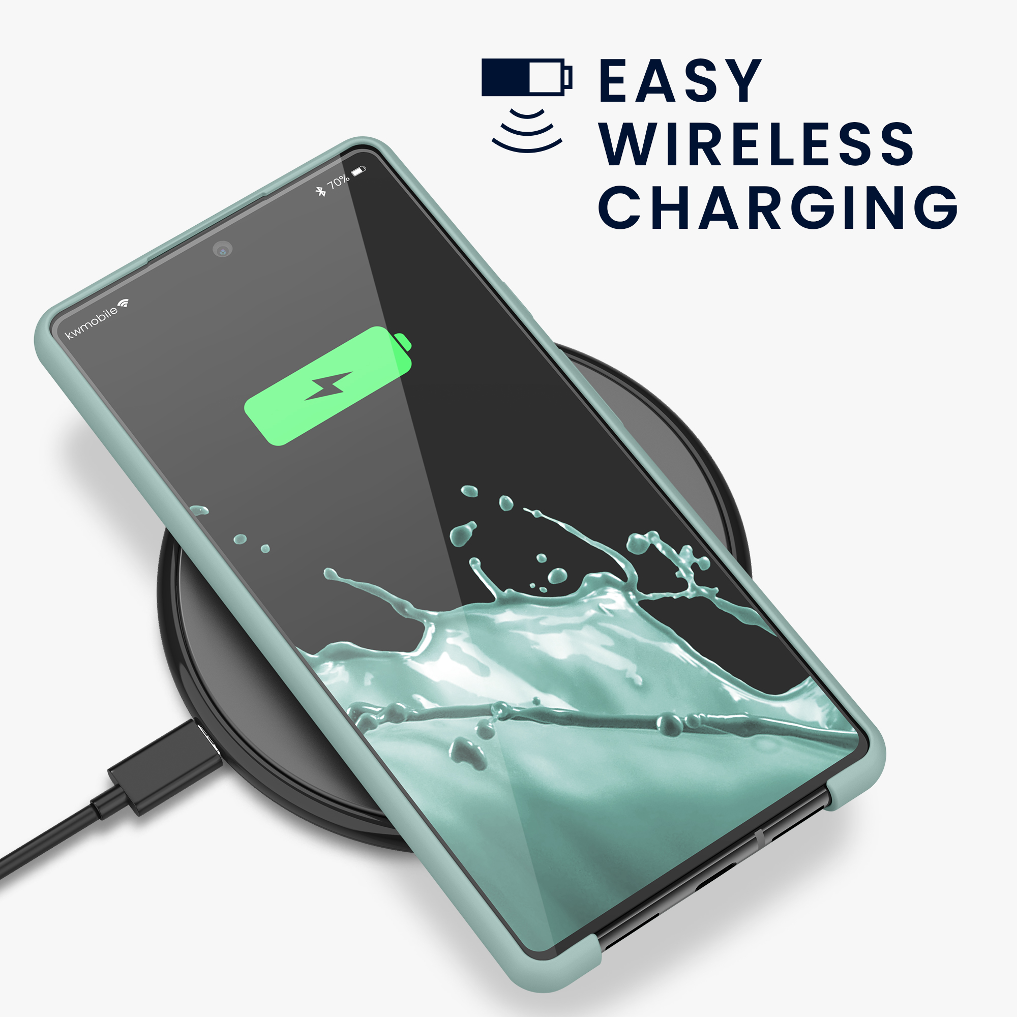 Zadní kryt kwmobile pro Google Pixel 6 - wireless charging mint matte