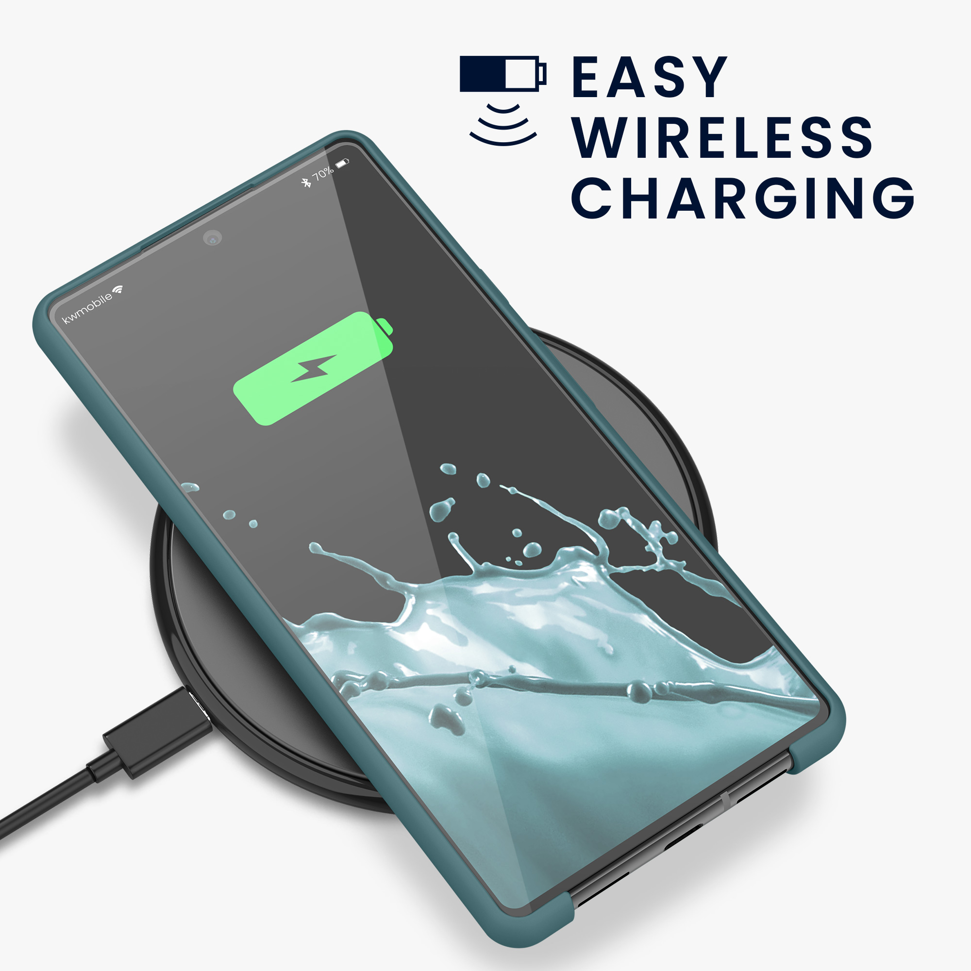 Zadní kryt kwmobile pro Google Pixel 6 - wireless charging antique stone
