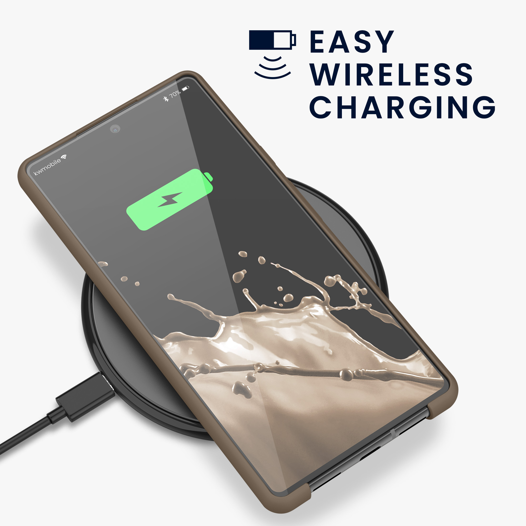 Zadní kryt kwmobile pro Google Pixel 6 - wireless charging taupe