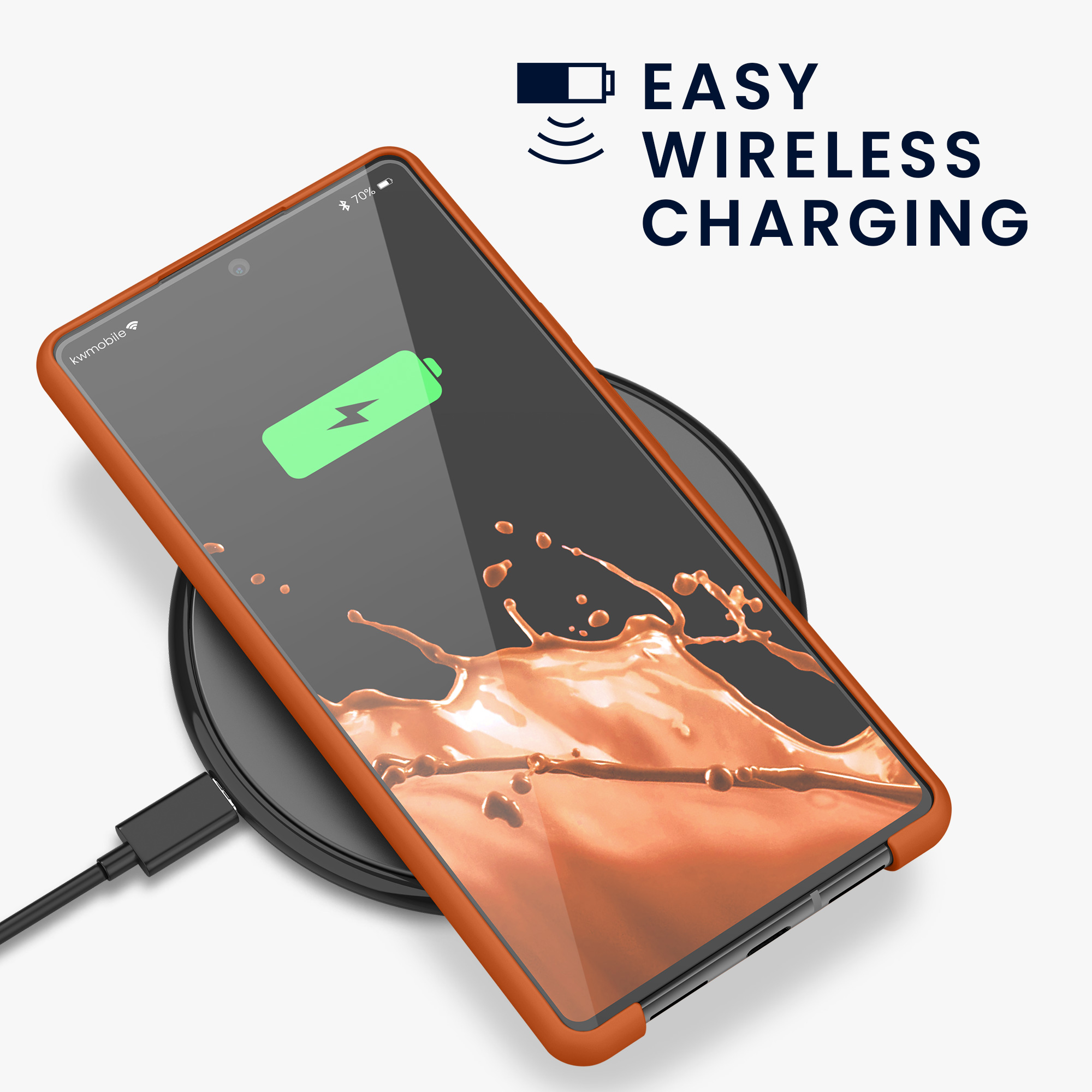 Zadní kryt kwmobile pro Google Pixel 6 - wireless charging warm apricot
