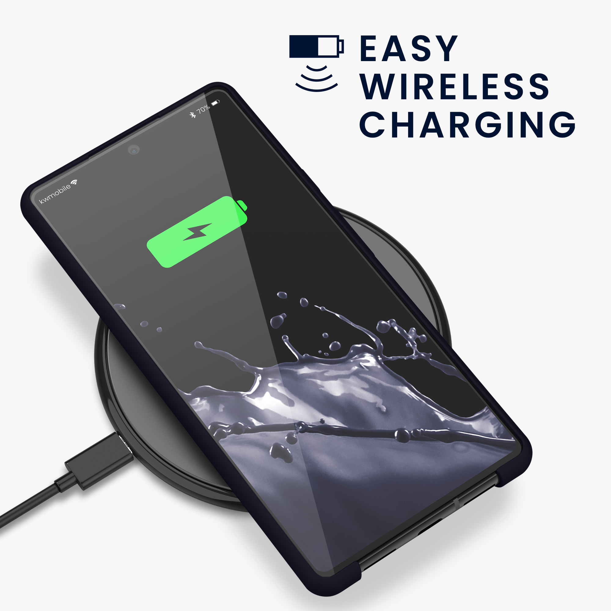Zadní kryt kwmobile pro Google Pixel 6 - wireless charging deep ocean