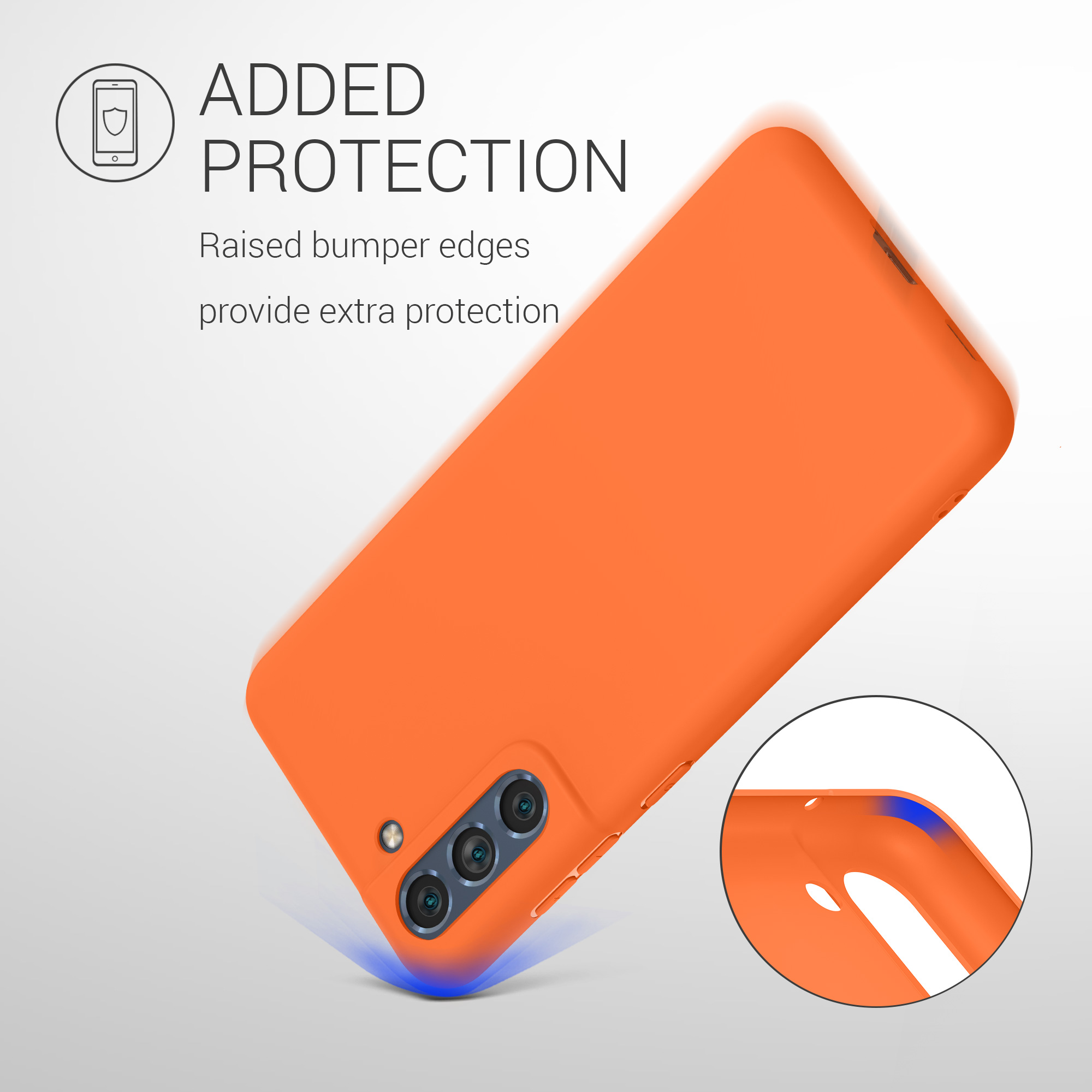Kryt na mobil Galaxy S21 Fan Edition kwmobile ovocně oranžová