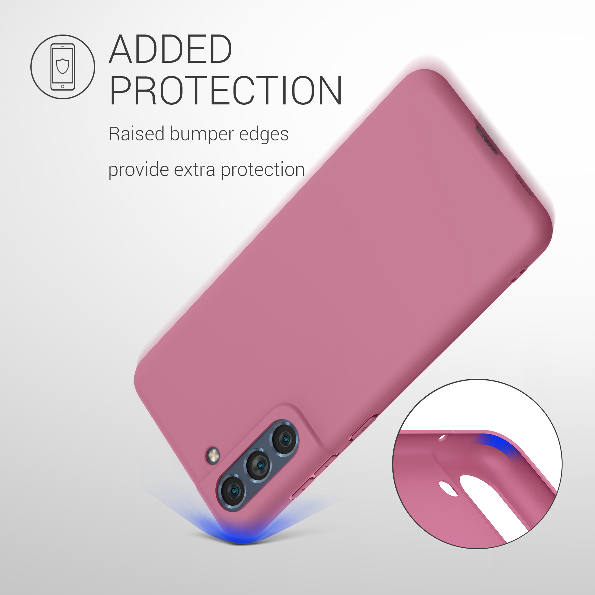 Kryt na mobil Galaxy S21 Fan Edition kwmobile tmavě růžová
