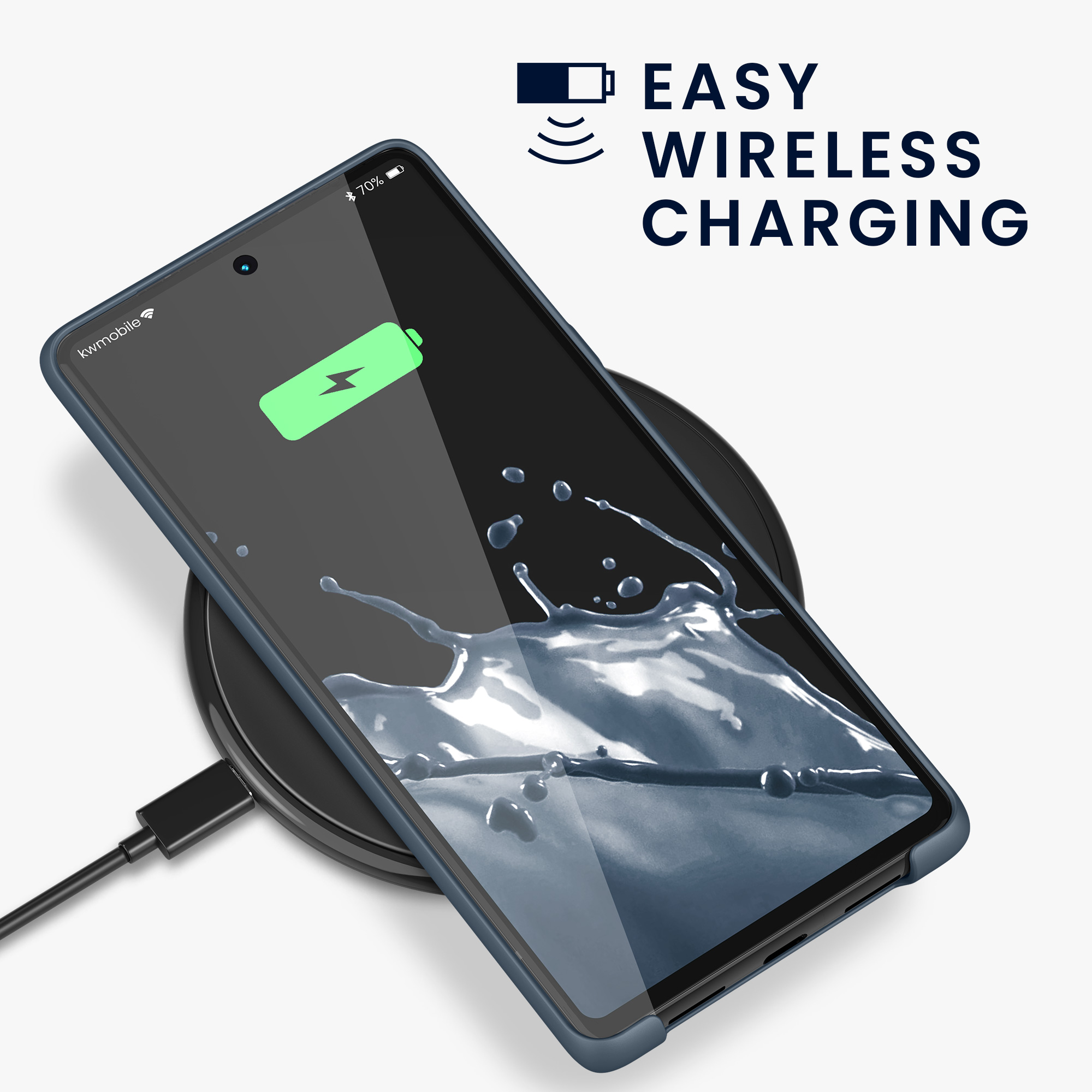 Pouzdro pro Google Pixel 6 Pro kwmobile silikonové - tmavá antracitová