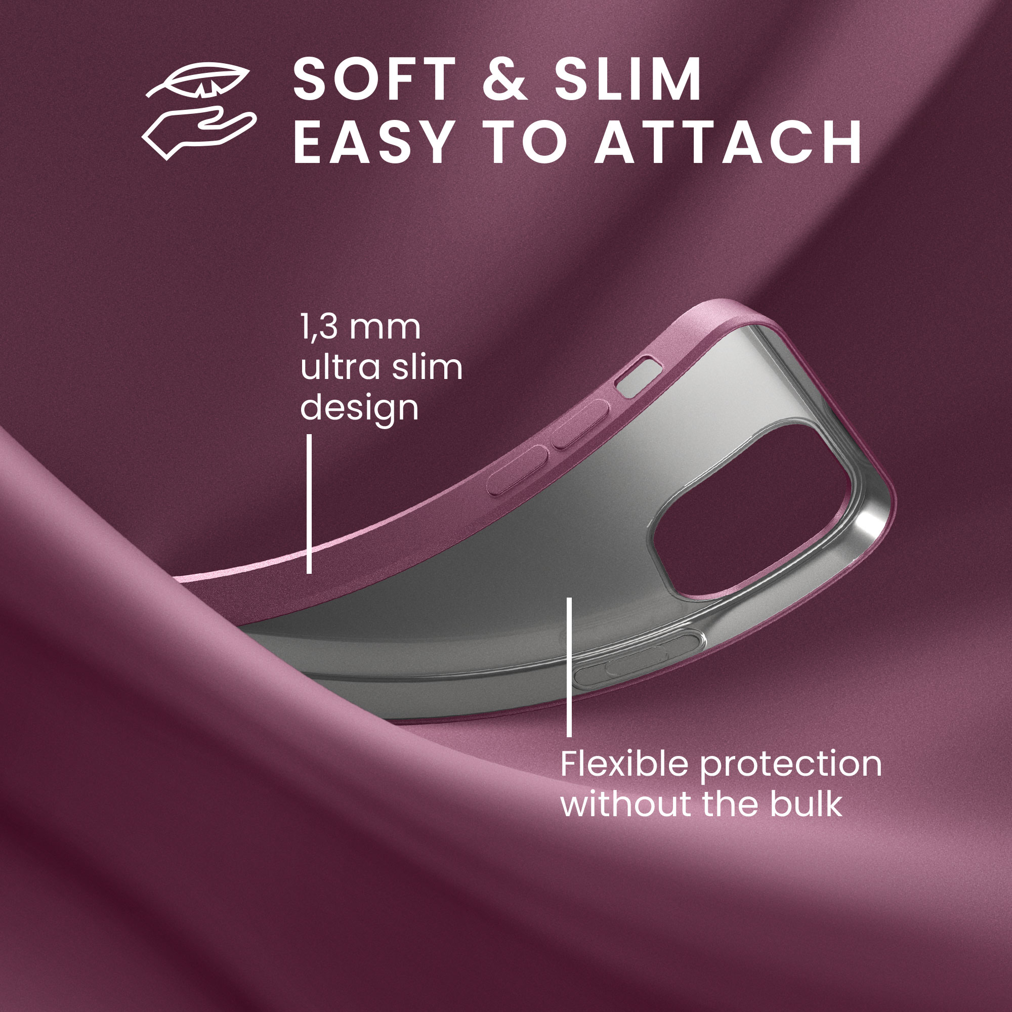 Pouzdro pro Apple iPhone 12 / iPhone 12 Pro kwmobile tenké metalické silikonové - metalická levandulová