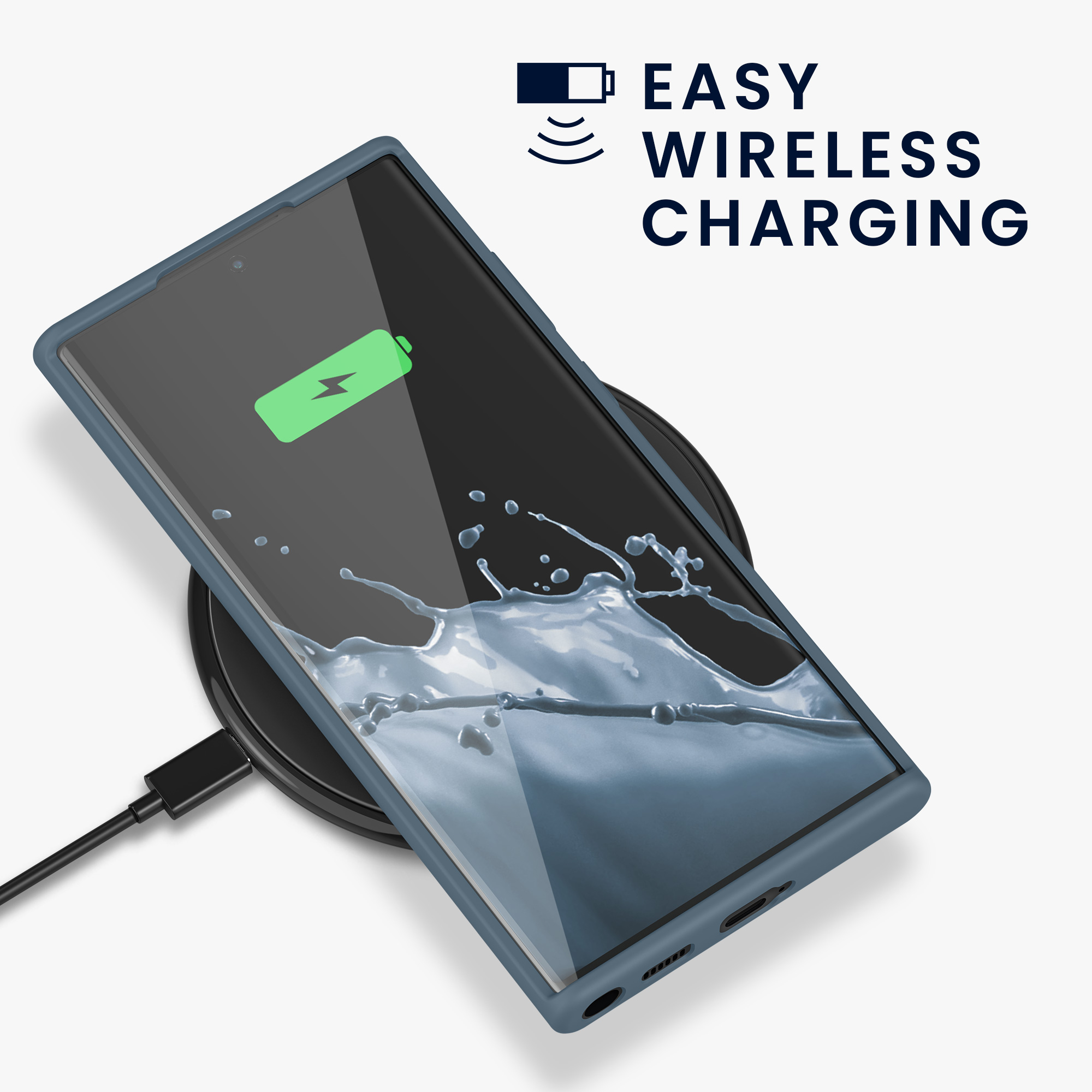 Kryt na mobil Galaxy S22 Ultra kwmobile Soft Cover tmavě šedá Dark Slate