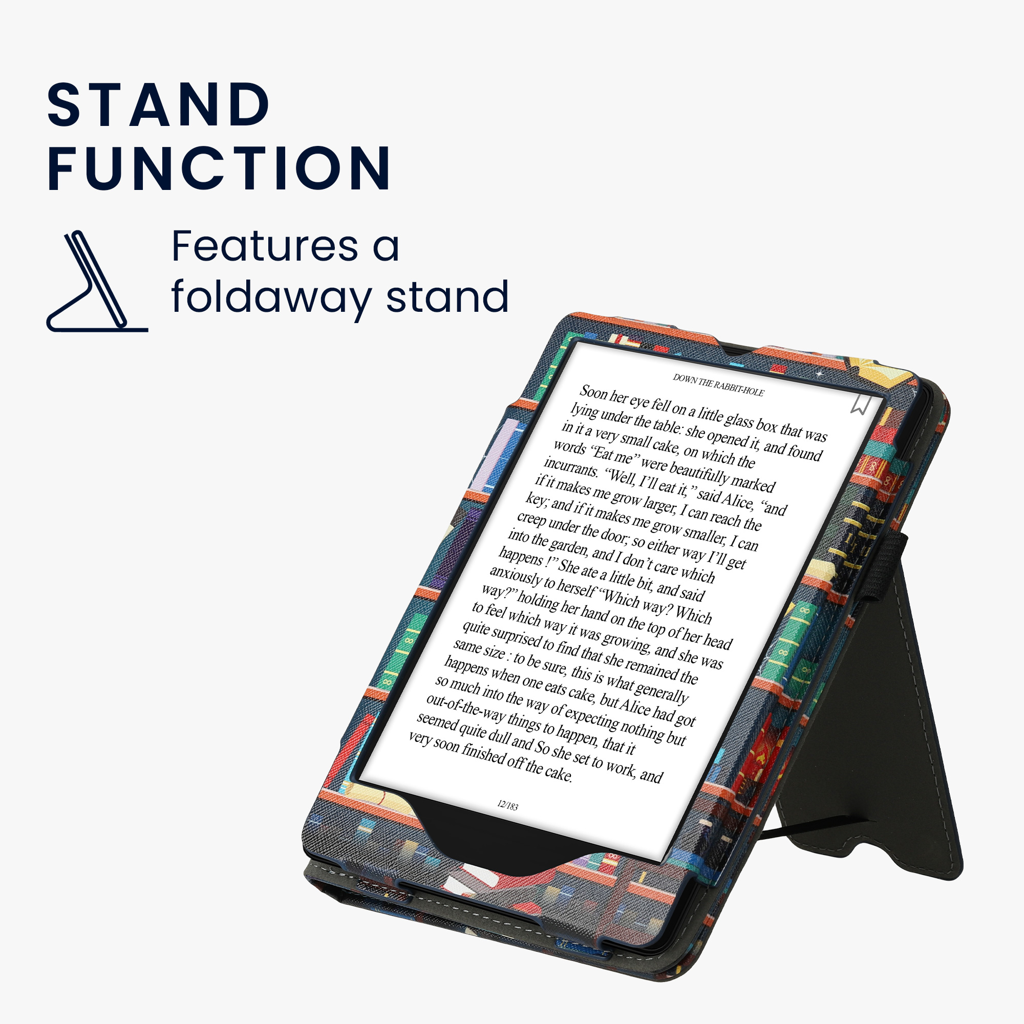 Pouzdro na čtečku kwmobile Amazon Kindle Paperwhite 11 Generation 2021 Case - Cover for Kindle Paperwhite Case w/ Stand Strap