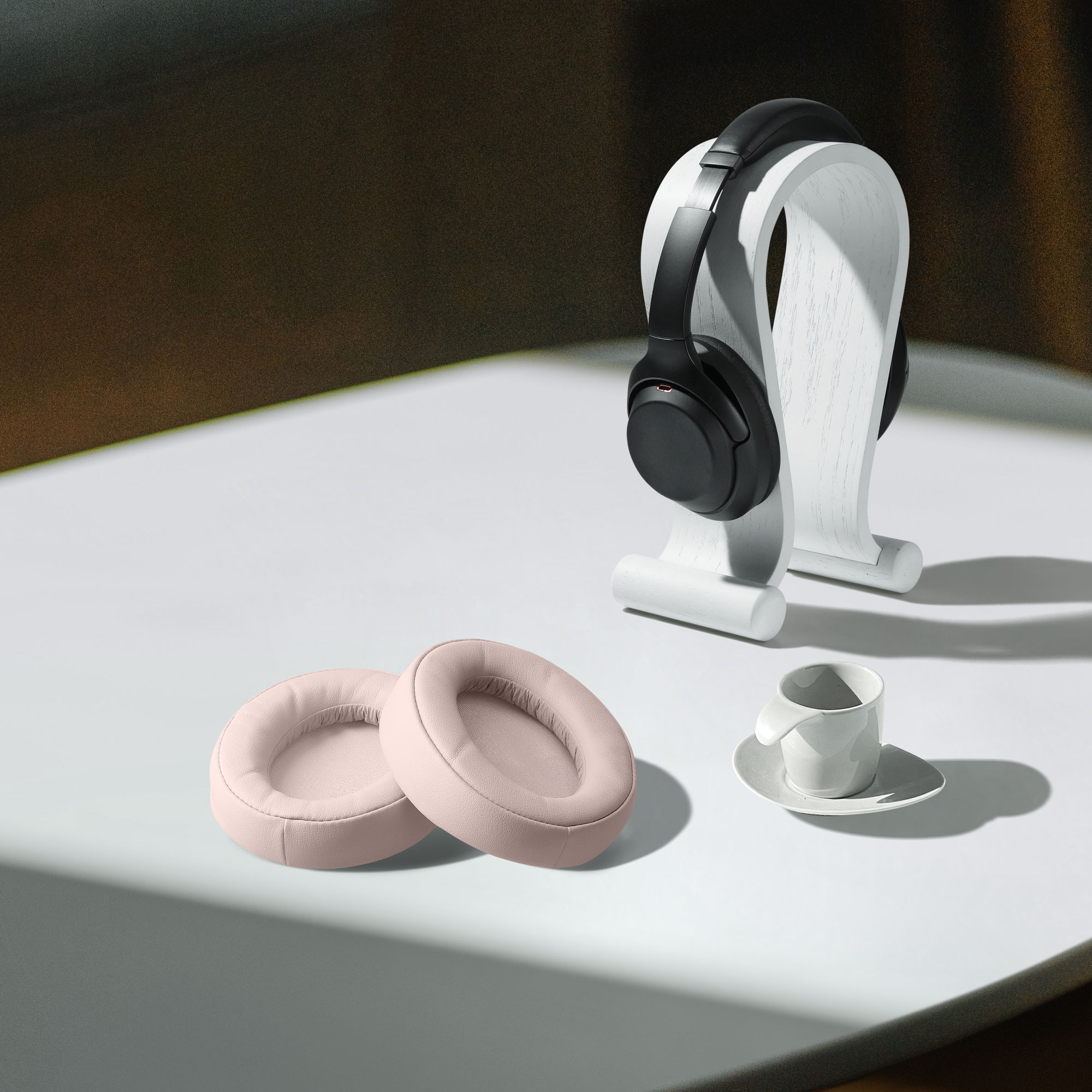 Náhradní náušníky kwmobile pro Anker Soundcore Life Q35 / Q30 Replacement Ear Pads, pudrově růž
