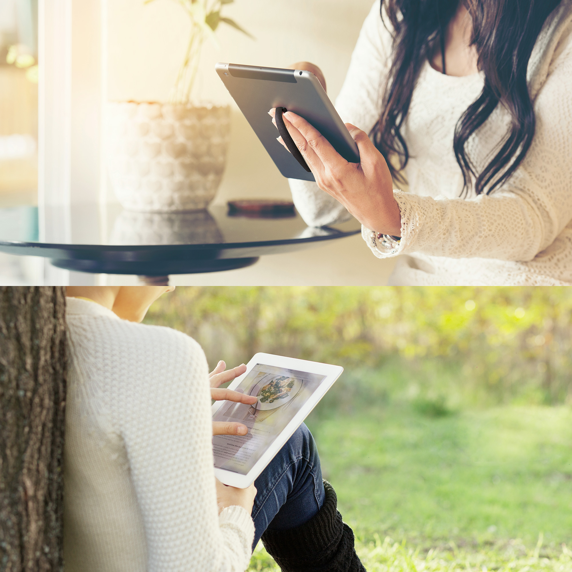 Držák na tablet 3 ks kwmobile - černá / zlatá / stříbrná