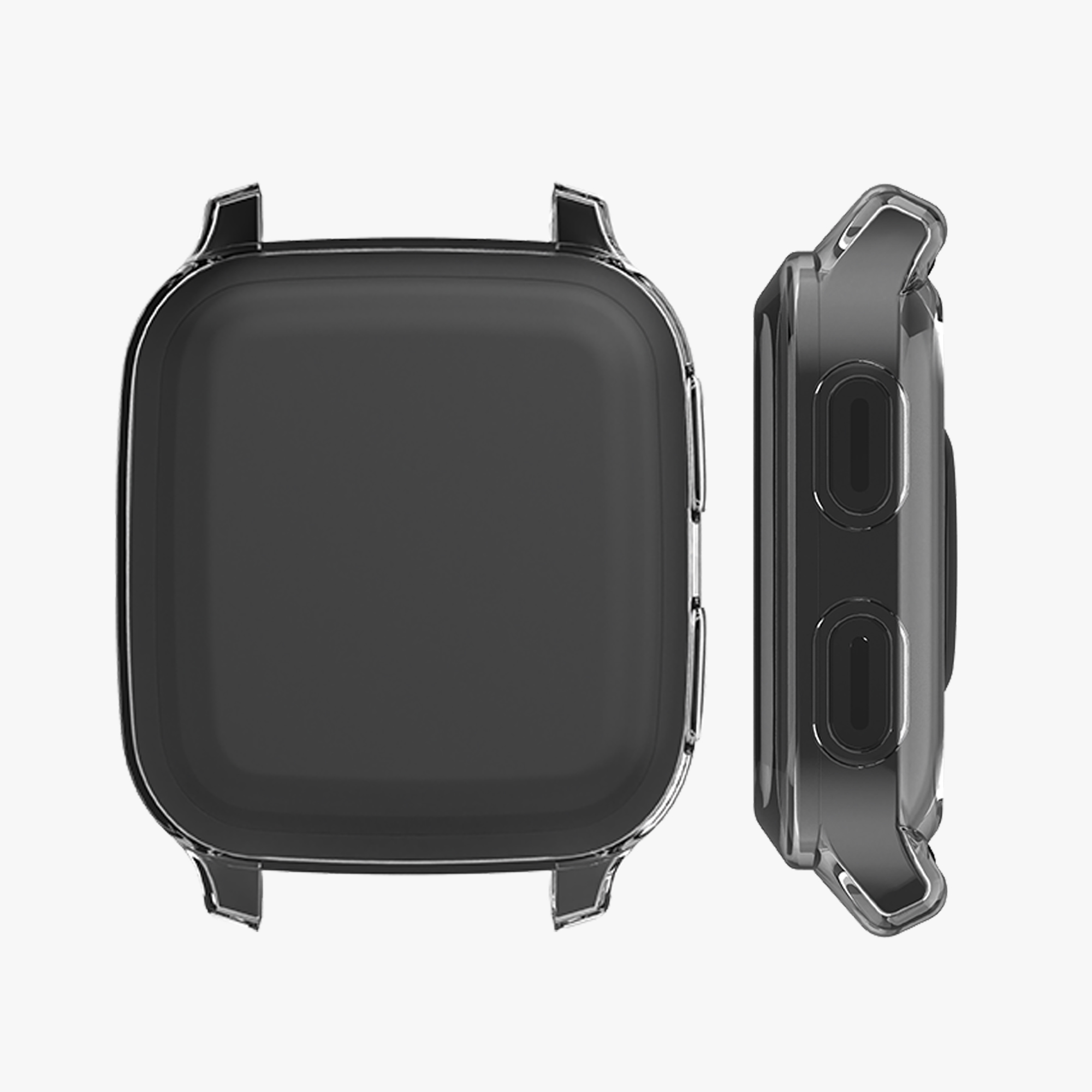 2 ks Ochranný kryt na hodinky kwmobile pro Garmin Venu Sq Music / Sq - transparentní