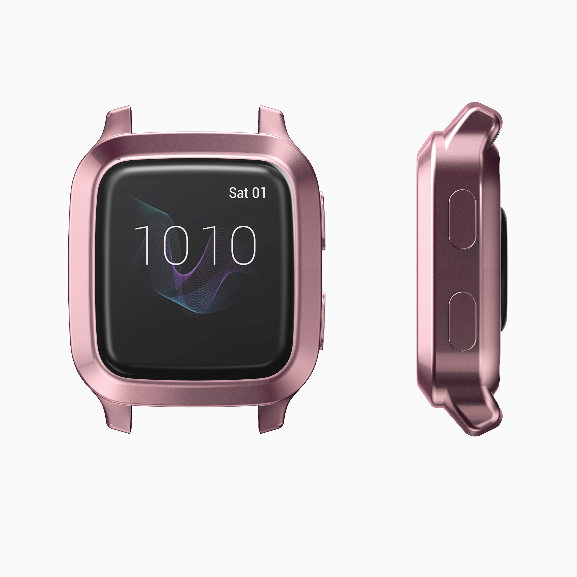2 ks Ochranný kryt kwmobile pro Garmin Venu Sq Music / Sq - starorůžová / růžově zlatá