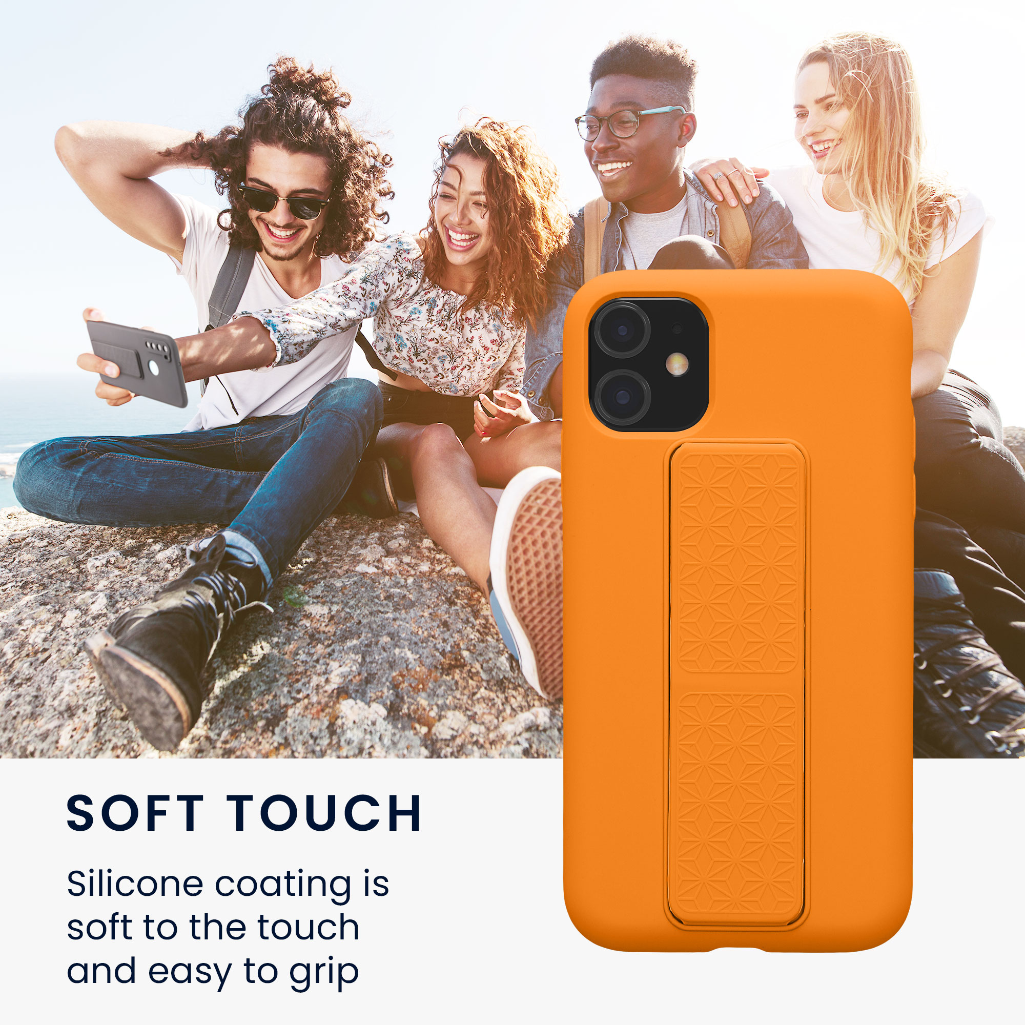 Kryt na mobil kwmobile iPhone 11 - poutko, ovocně oranžová